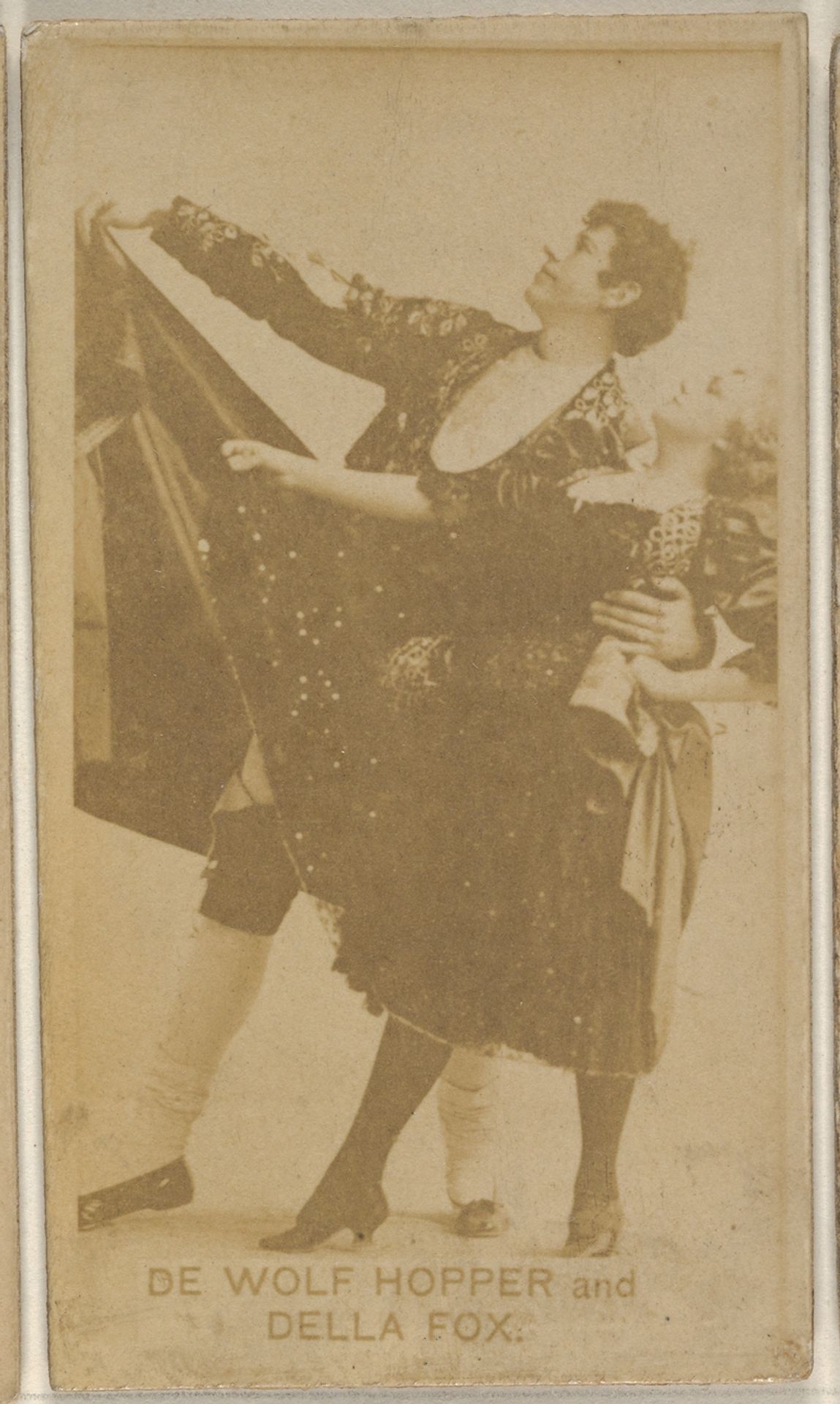 De Wolf Hopper and Della Fox, from the Actors and Actresses series (N45, Type 8) for Virginia Brights Cigarettes by Allen & Ginter