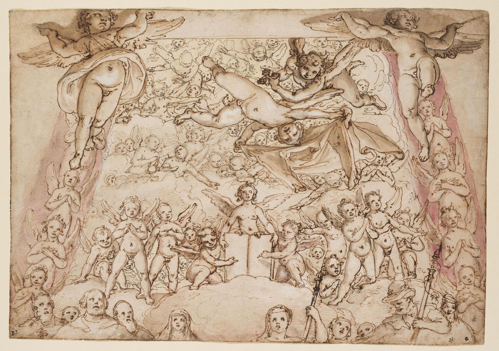 Study for the Last Judgment in the Cupola of Santa Maria del Fiore, Florence by Federico Zuccaro