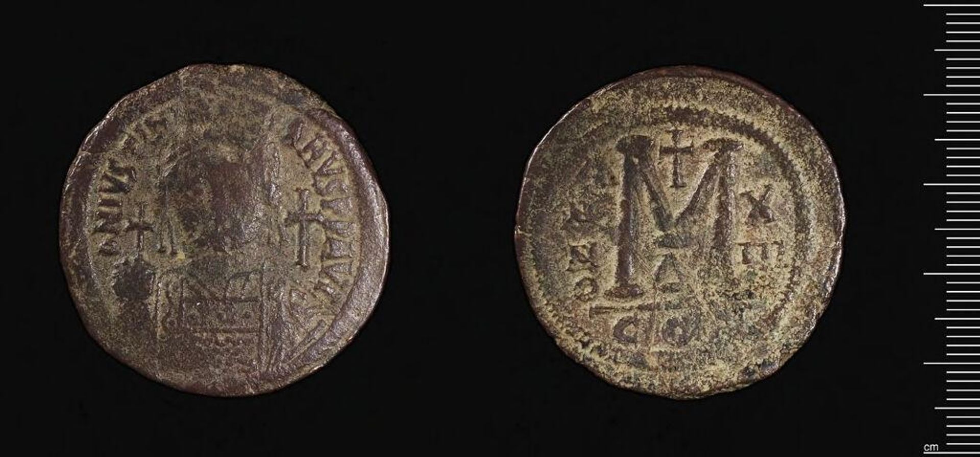 Coin of Justinian I by Justinian I