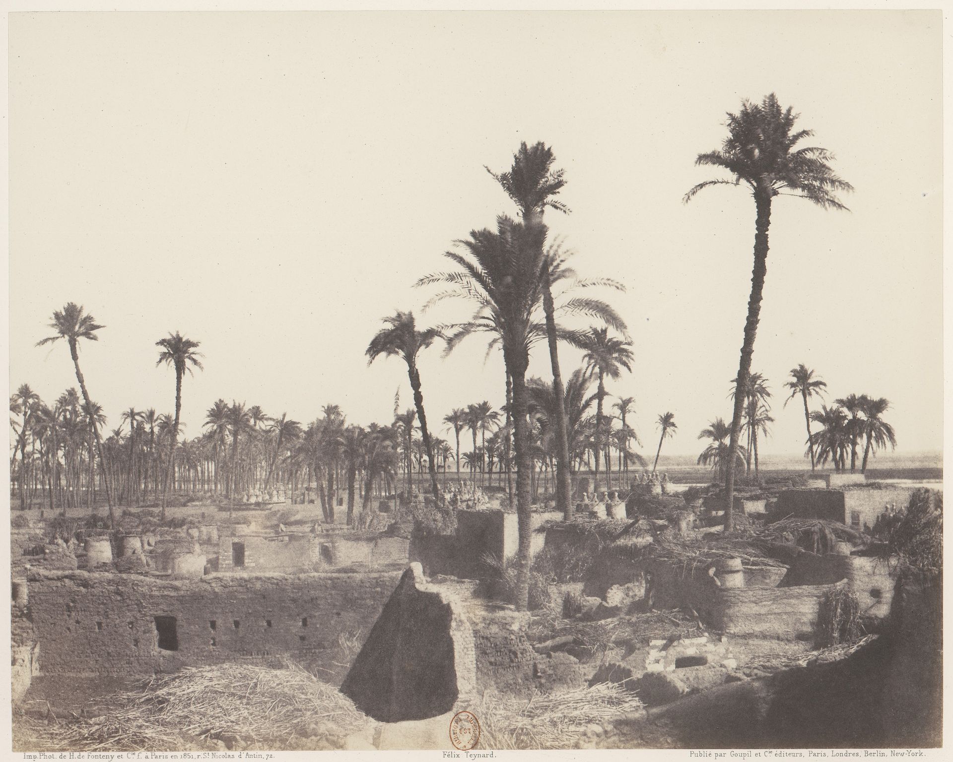 Abâzîz, Intérieur d'un Village Arabe by Félix Teynard