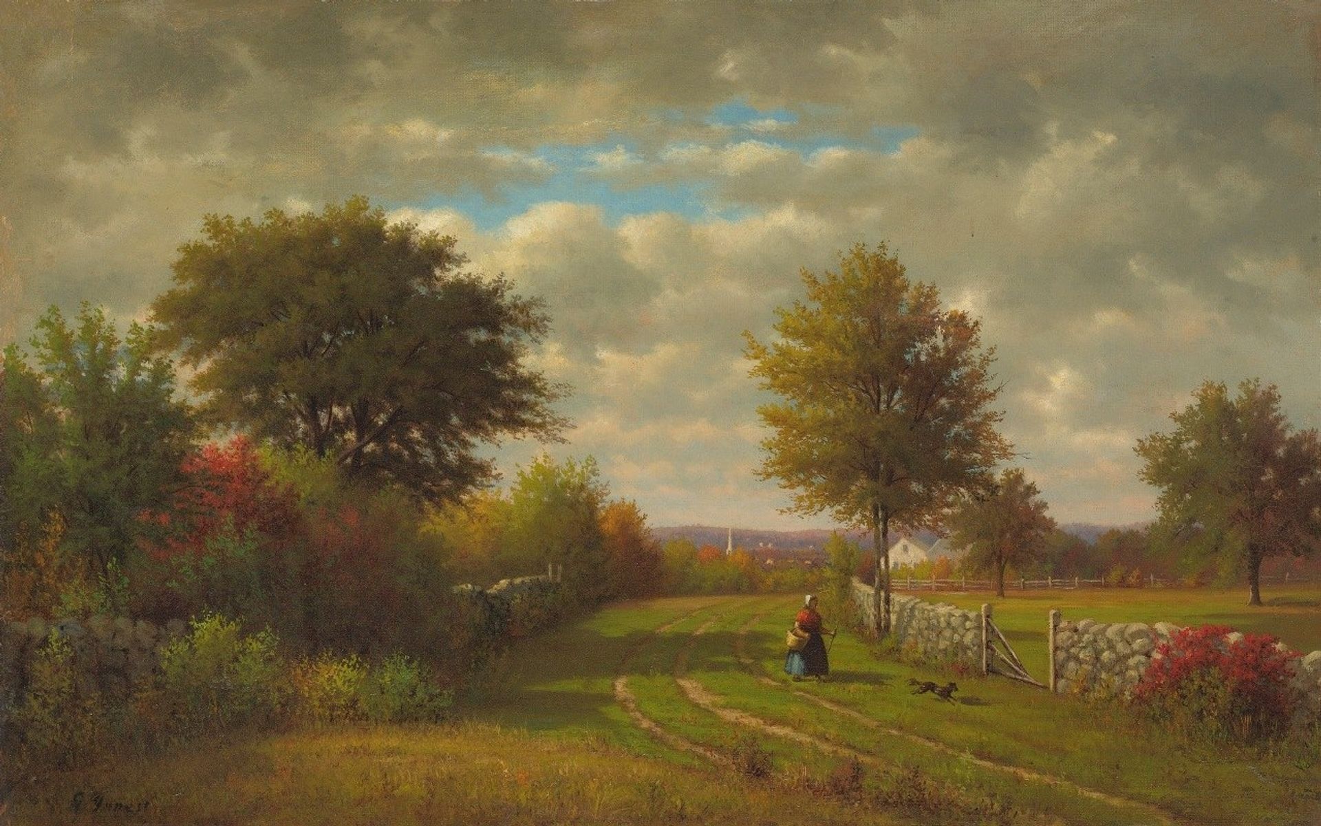 Going To Market by George Inness