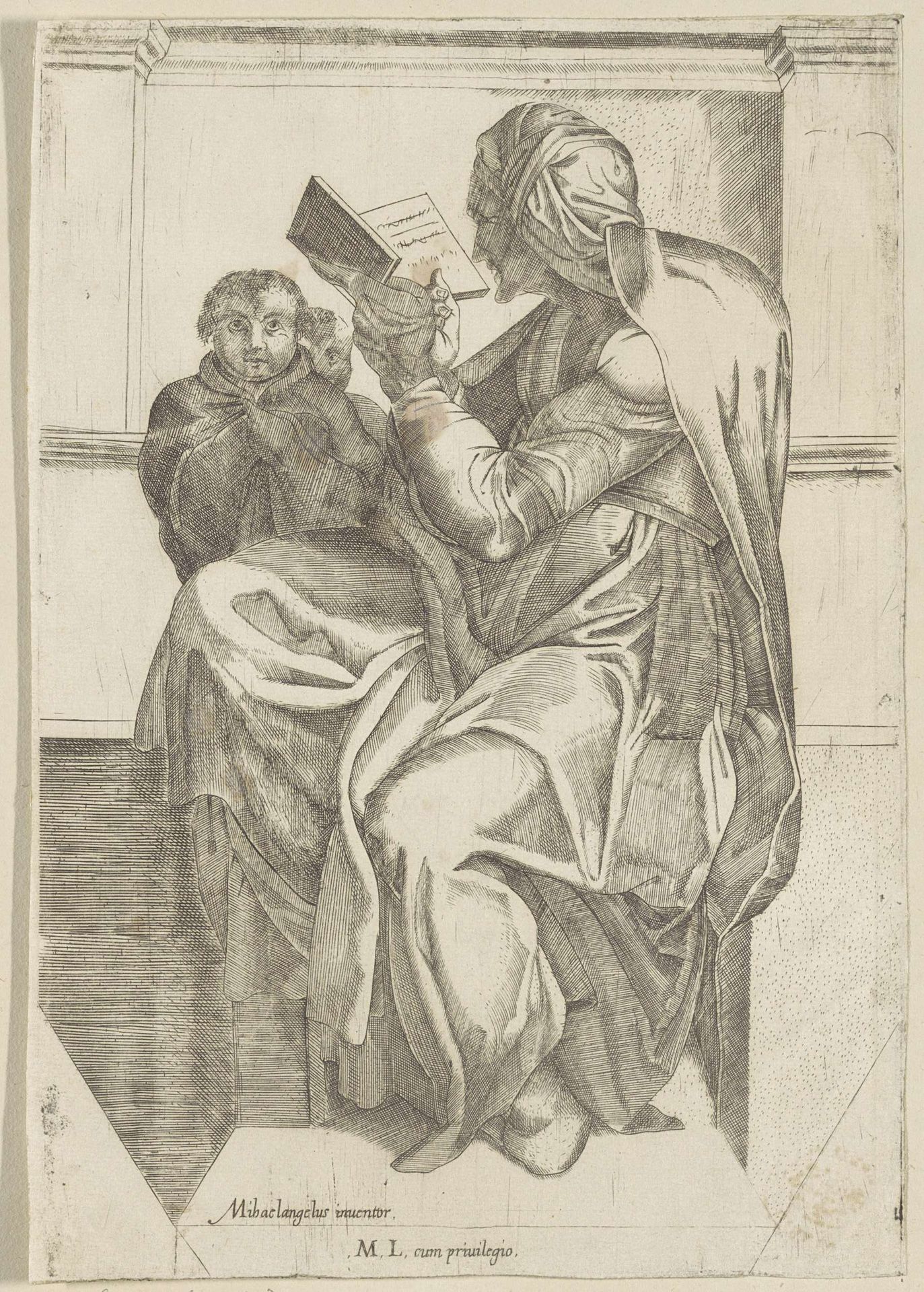 De Perzische Sibille by Michele Greco