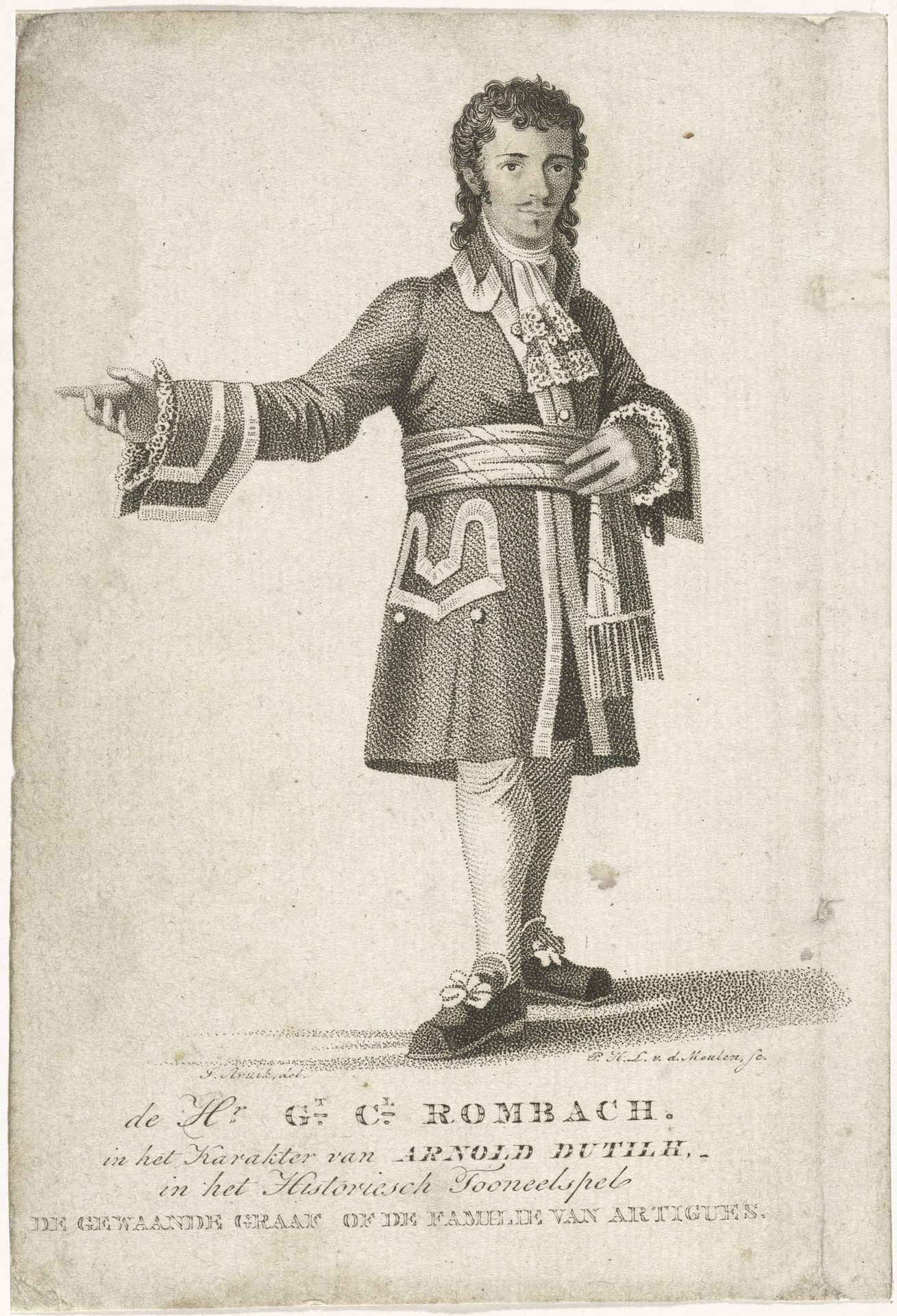 Portret van Gerrit Carel Rombach by Pieter van der Meulen