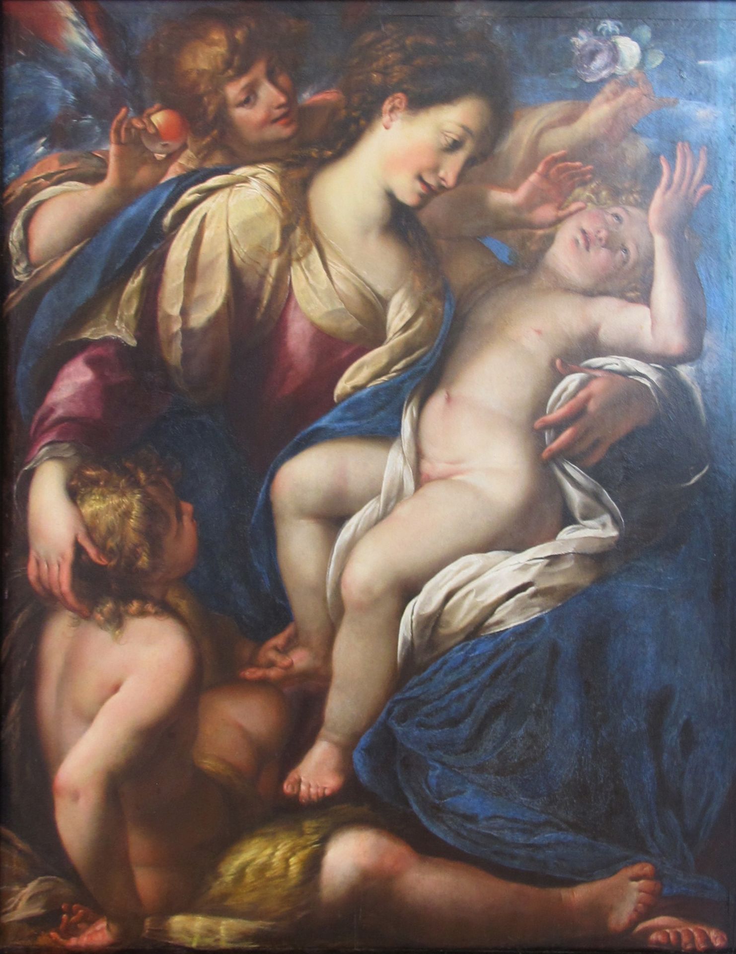 Maria Mit Kind, Dem Johannesknaben Und Einem Engel by Giulio Cesare Procaccini
