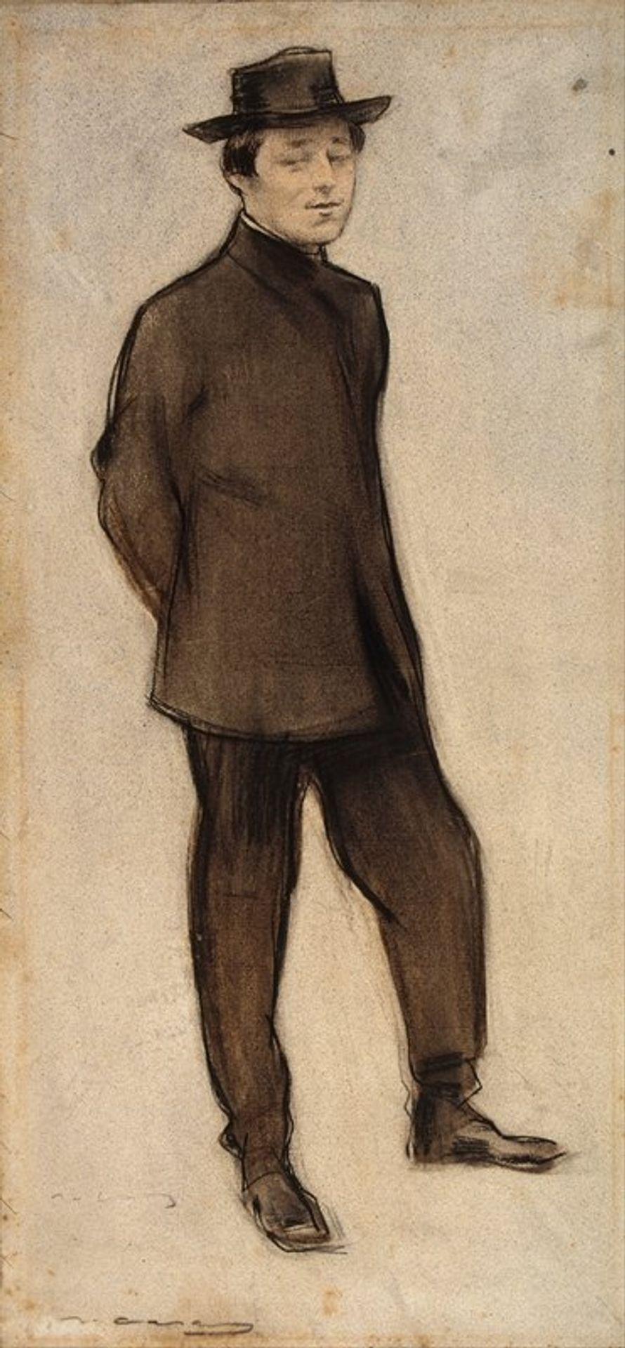 Portrait of Isidre Nonell by Ramón Casas