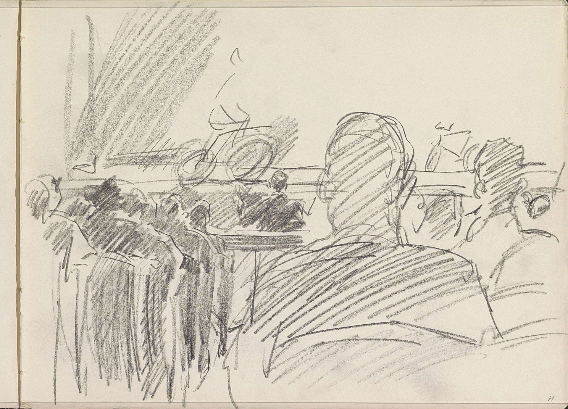 Fietsende acrobaat op het toneel by Isaac Israels