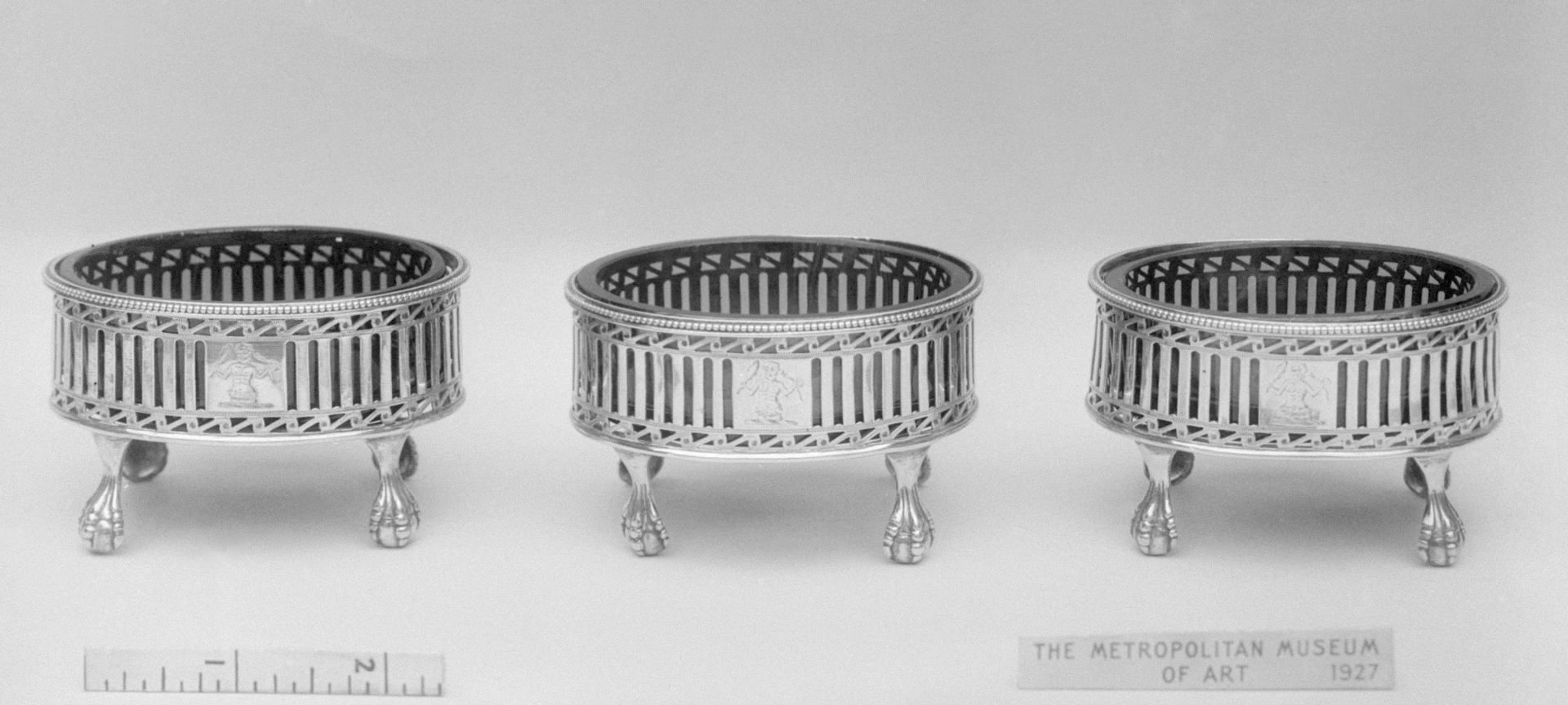 Three saltcellars by Robert Hennell I