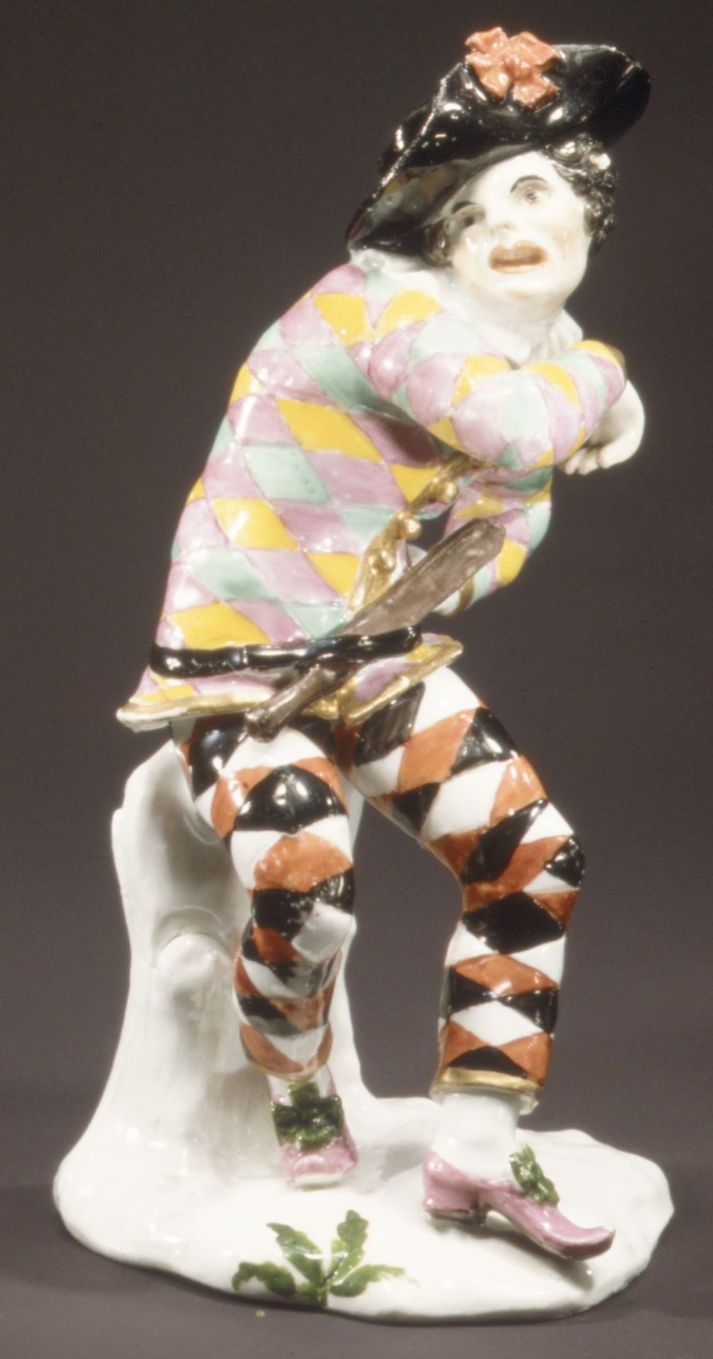 Frightened Harlequin by Meissen Manufactory