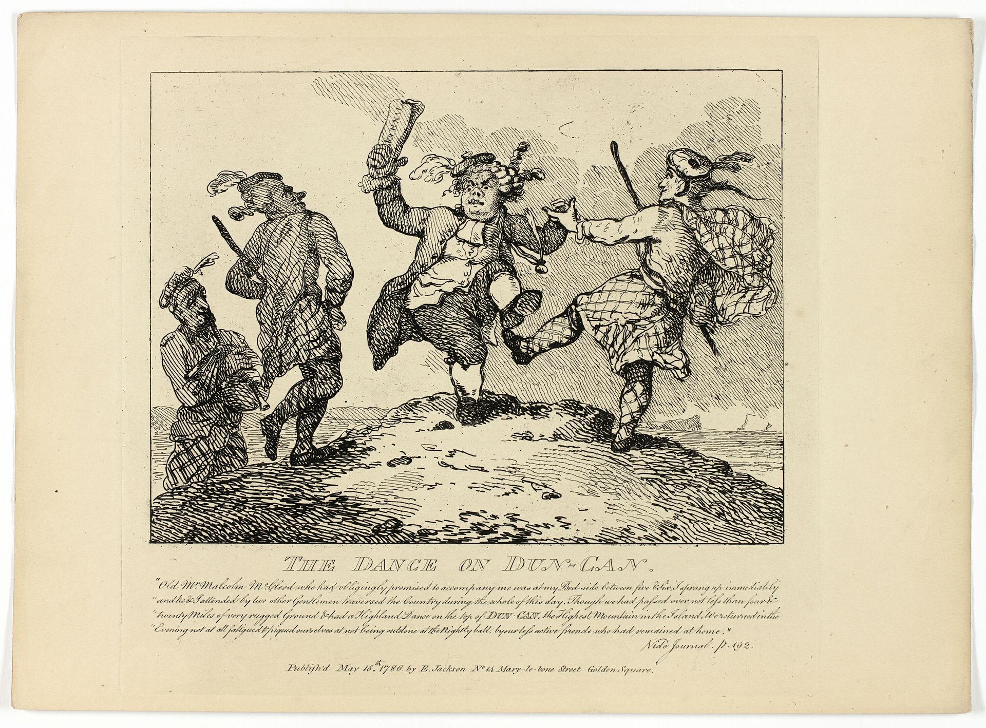 The Dance of the Dun-Can, from Boswell's Tour of the Hebrides by Thomas Rowlandson