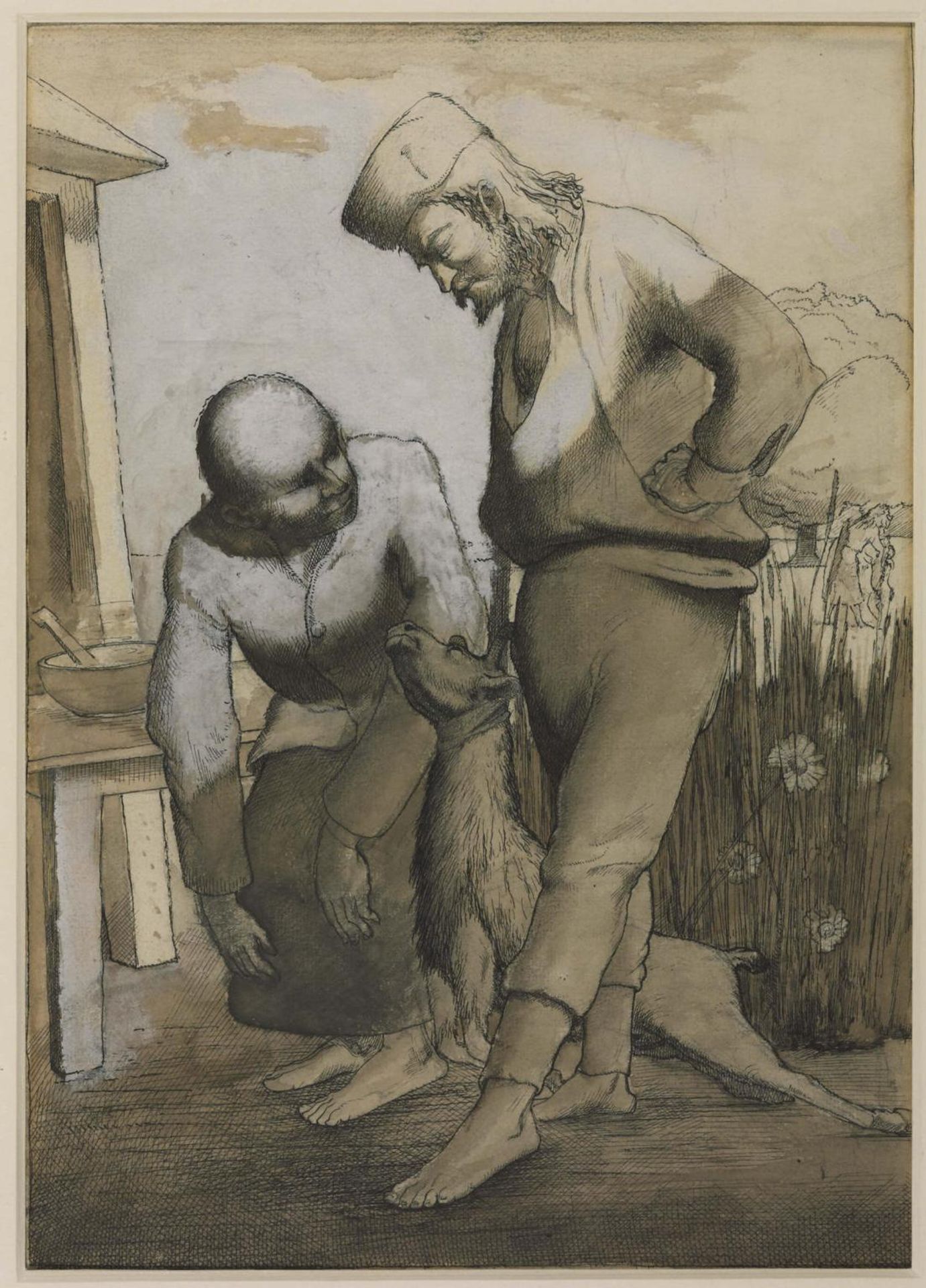 Jacob and Esau by  Sir Stanley Spencer