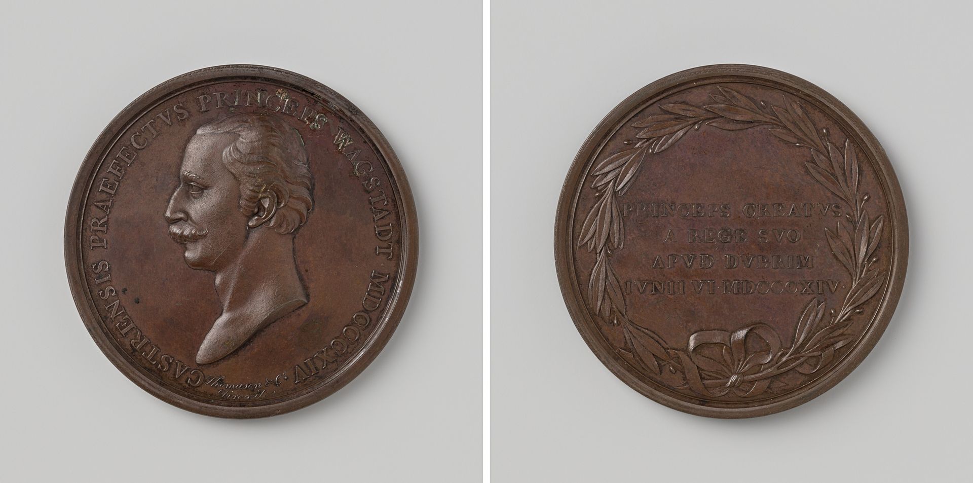 Gebhard Leberecht von Blucher door Frederik Willem III, koning van Pruisen verheven tot vorst van Wahlstatt by Edward (sir) Thomason