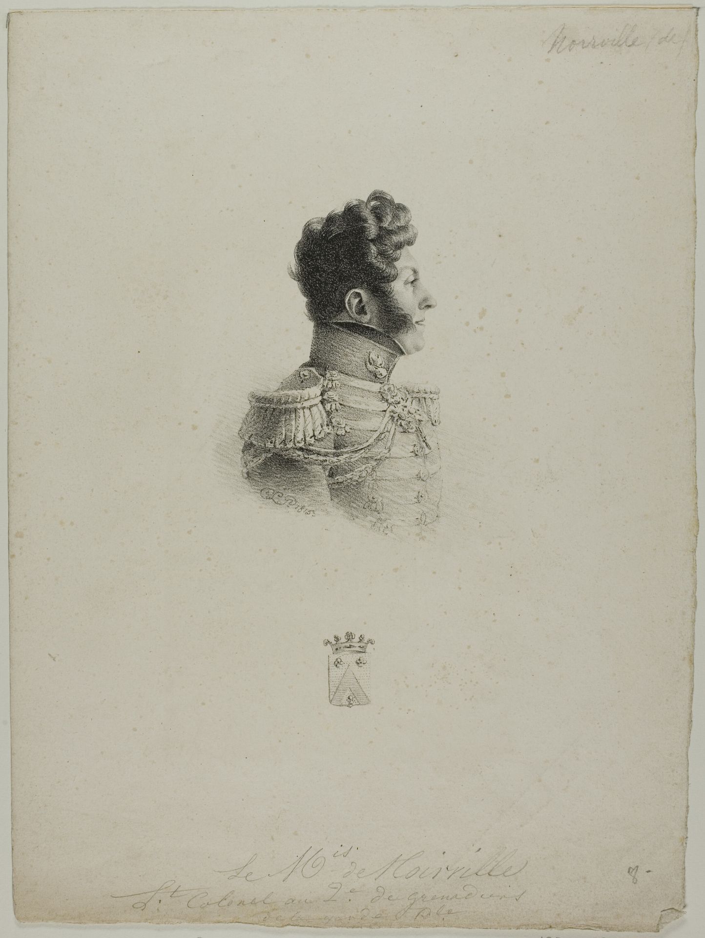 Portrait of the Marquis de Noirville by Charles Edward Crespy Le Prince
