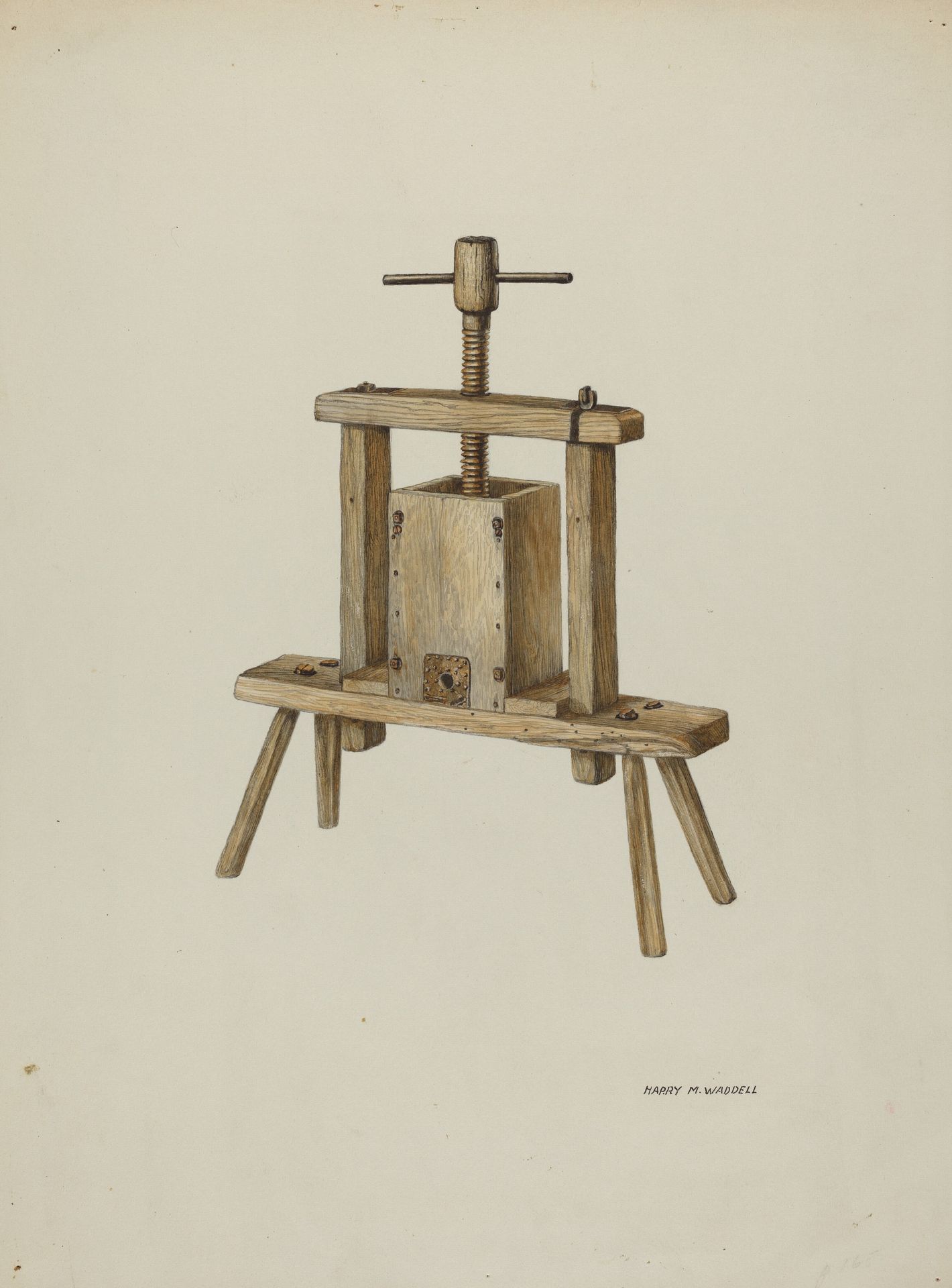 Cider Press by Harry Mann Waddell