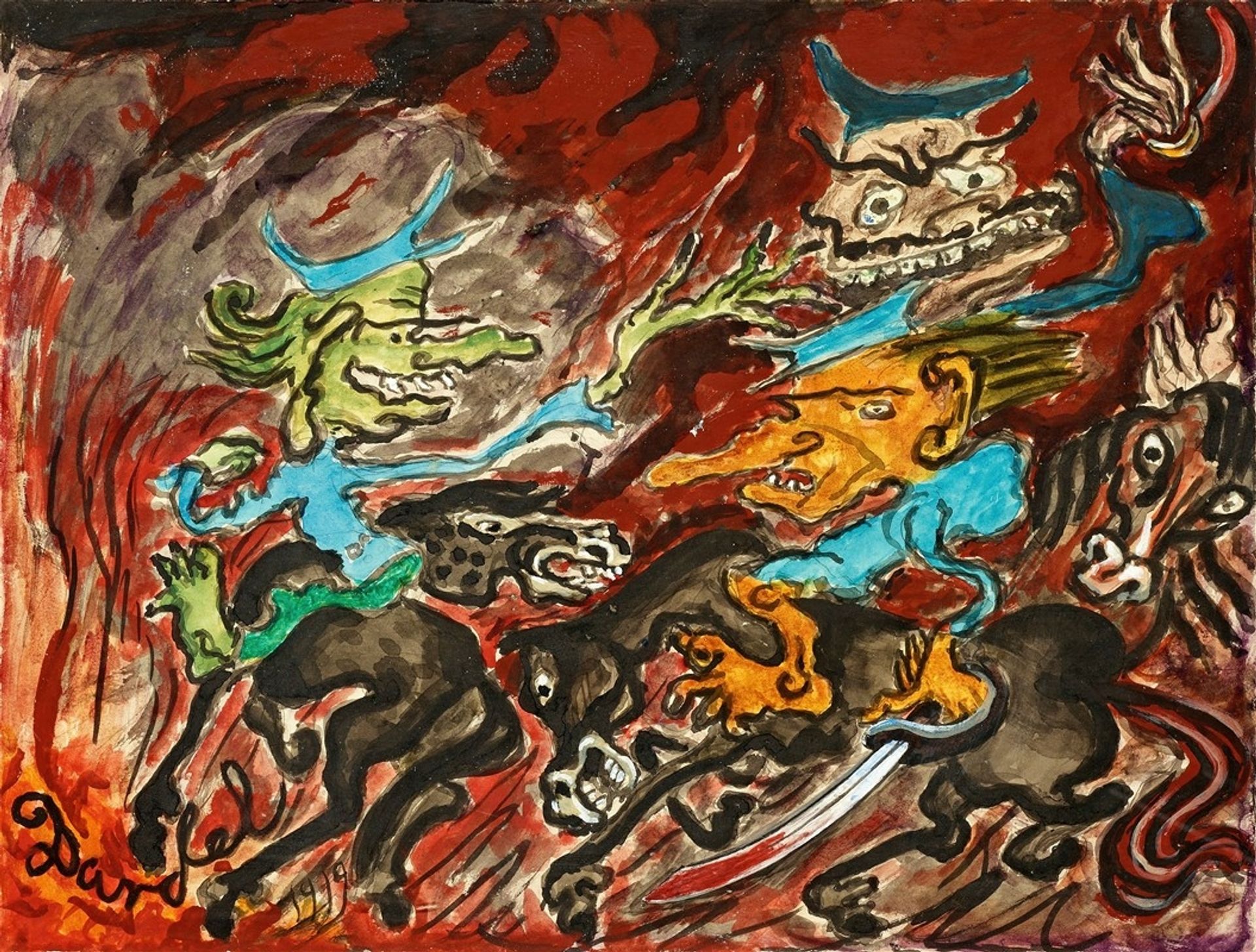 Dödens husarer by Nils Dardel