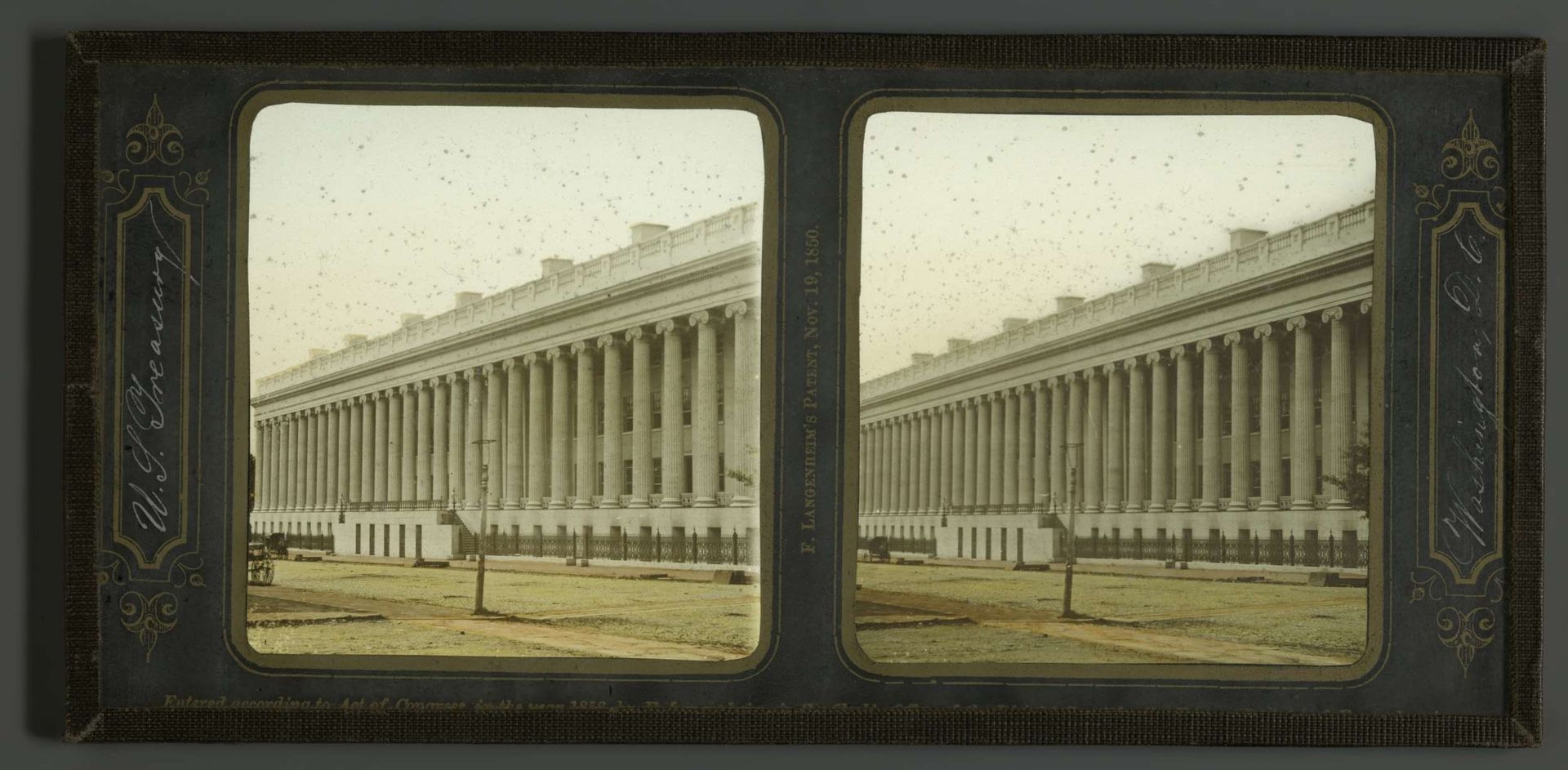 Gezicht op de Treasury Building in Washington D.C. by Frederick Langenheim