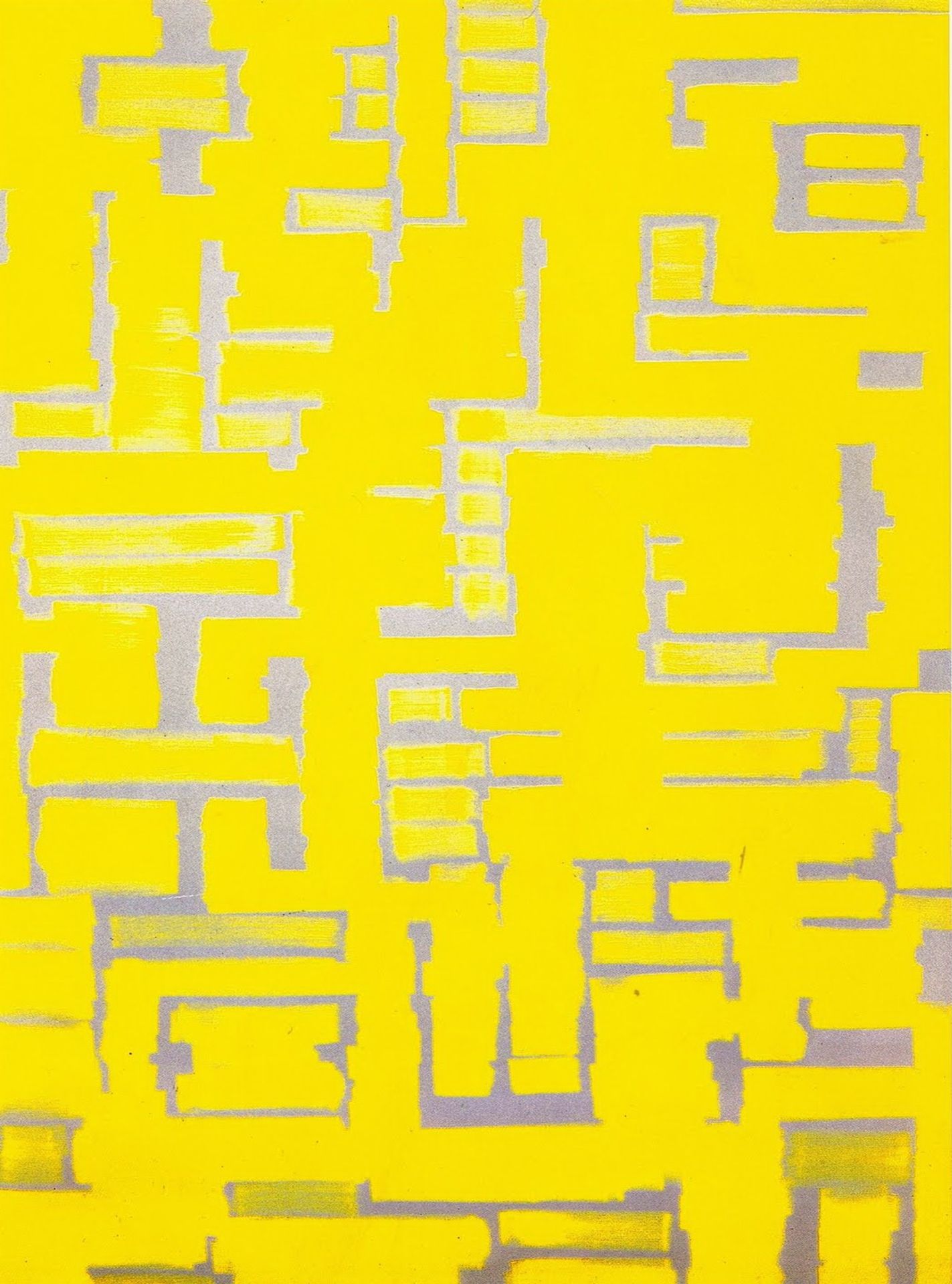 Untitled (Yellow and White) by Ad Reinhardt