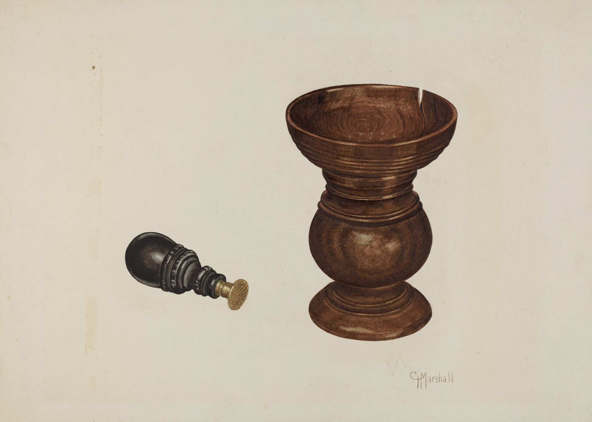 Sand Box and Seal by Claude Marshall