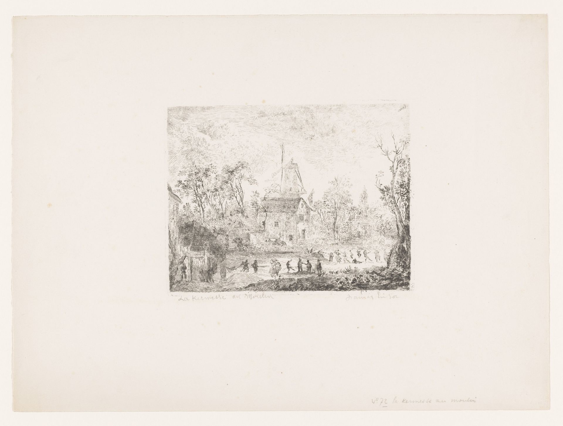 Kermis bij een molen by James Ensor