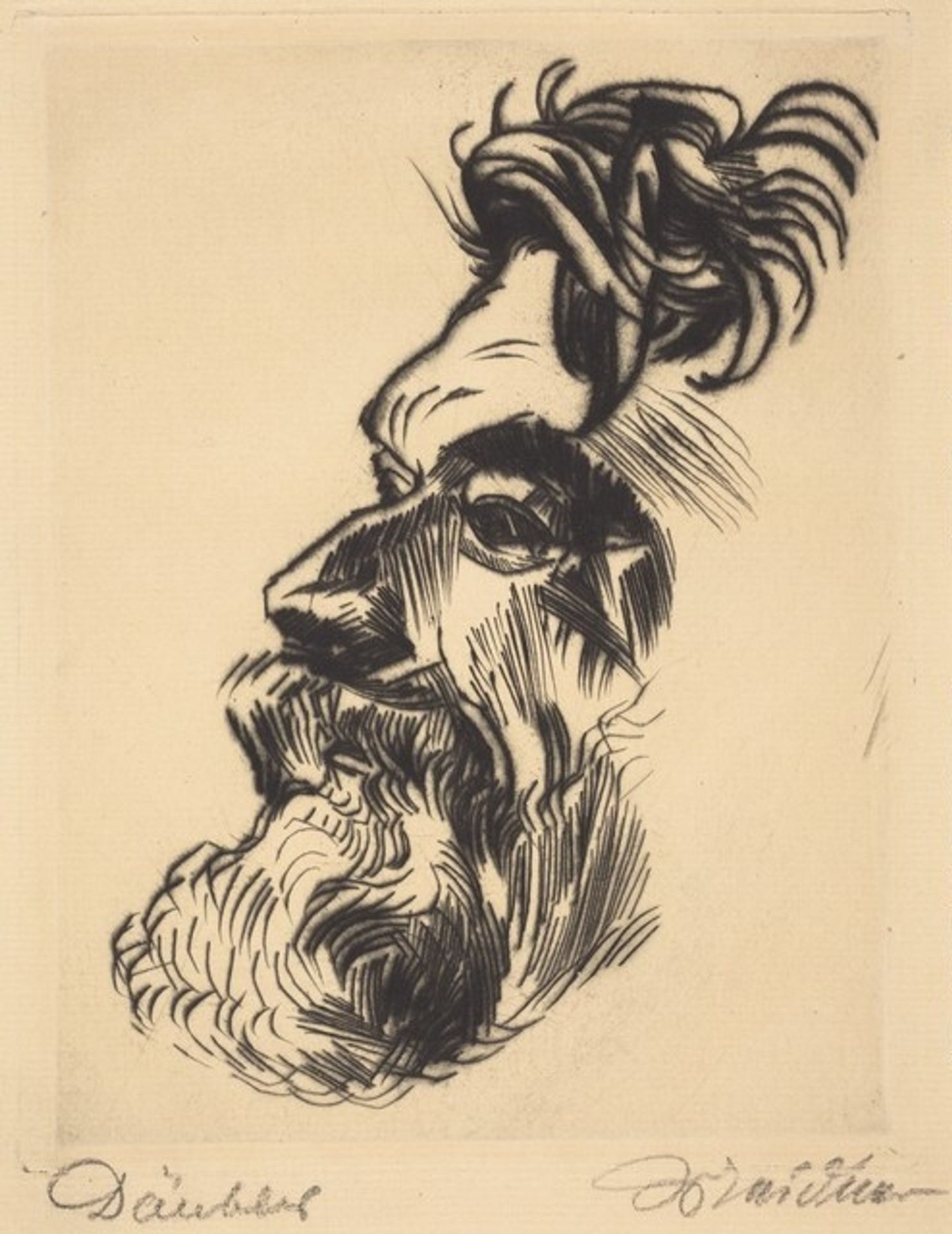 Theodor Däubler by Ludwig Meidner