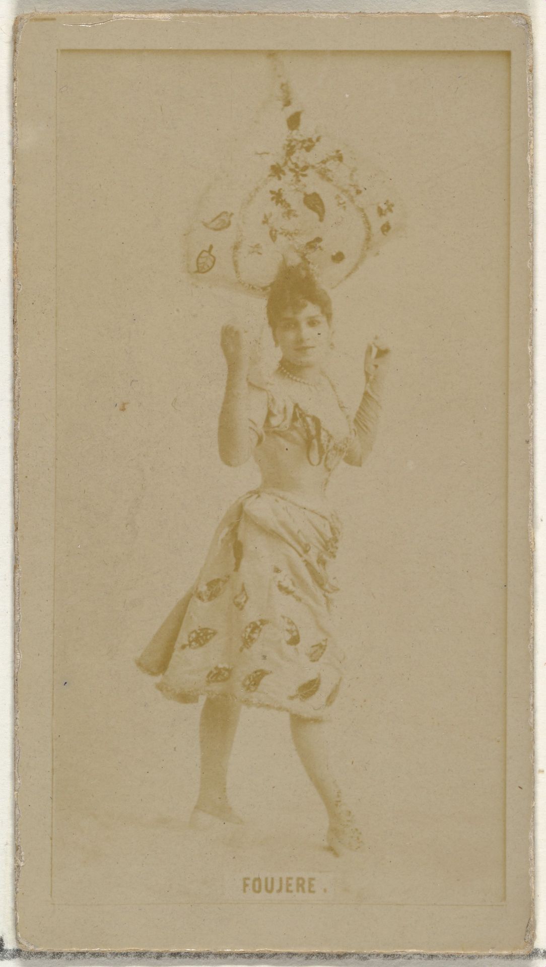 Miss Foujere, from the Actors and Actresses series (N145-8) issued by Duke Sons & Co. to promote Duke Cigarettes by W. Duke, Sons & Co.