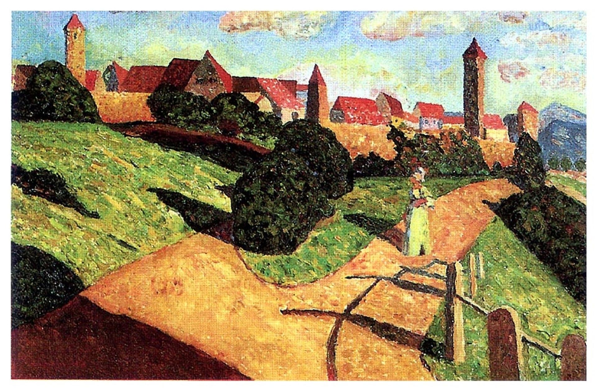 Old town II by Wassily Kandinsky