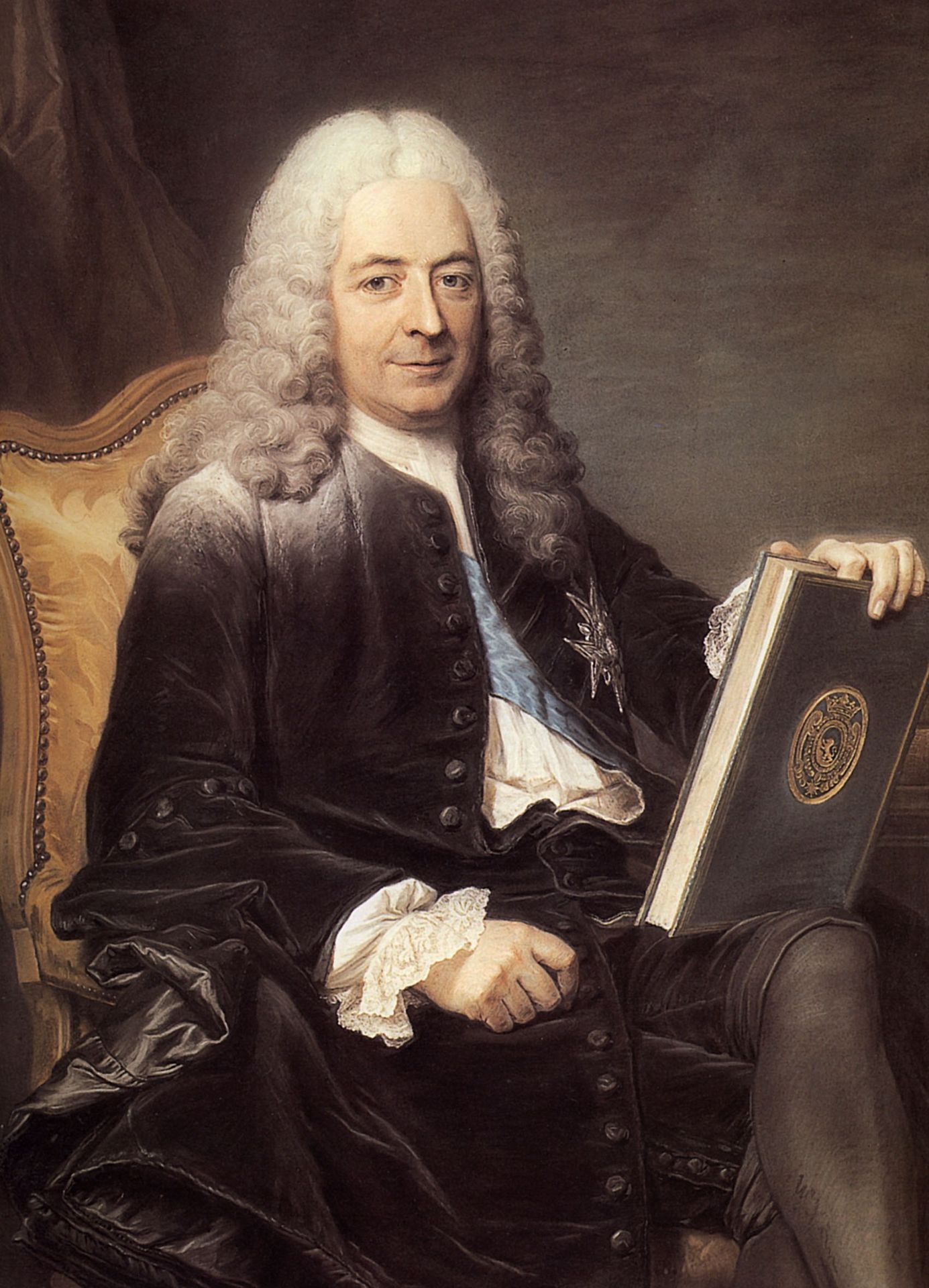 Portrait of Philibert Orry de Vignory by Maurice Quentin de La Tour