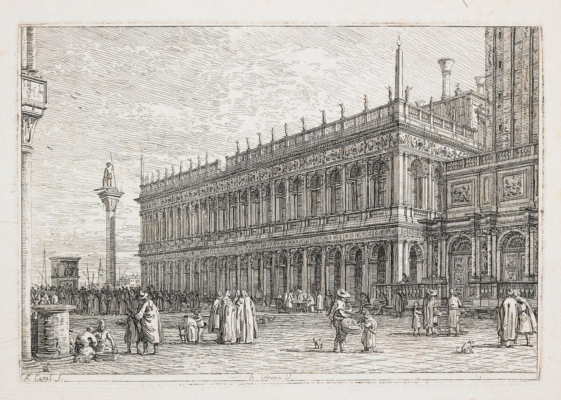 La Libreria V. (The Library by Canaletto (Giovanni Antonio Canal)