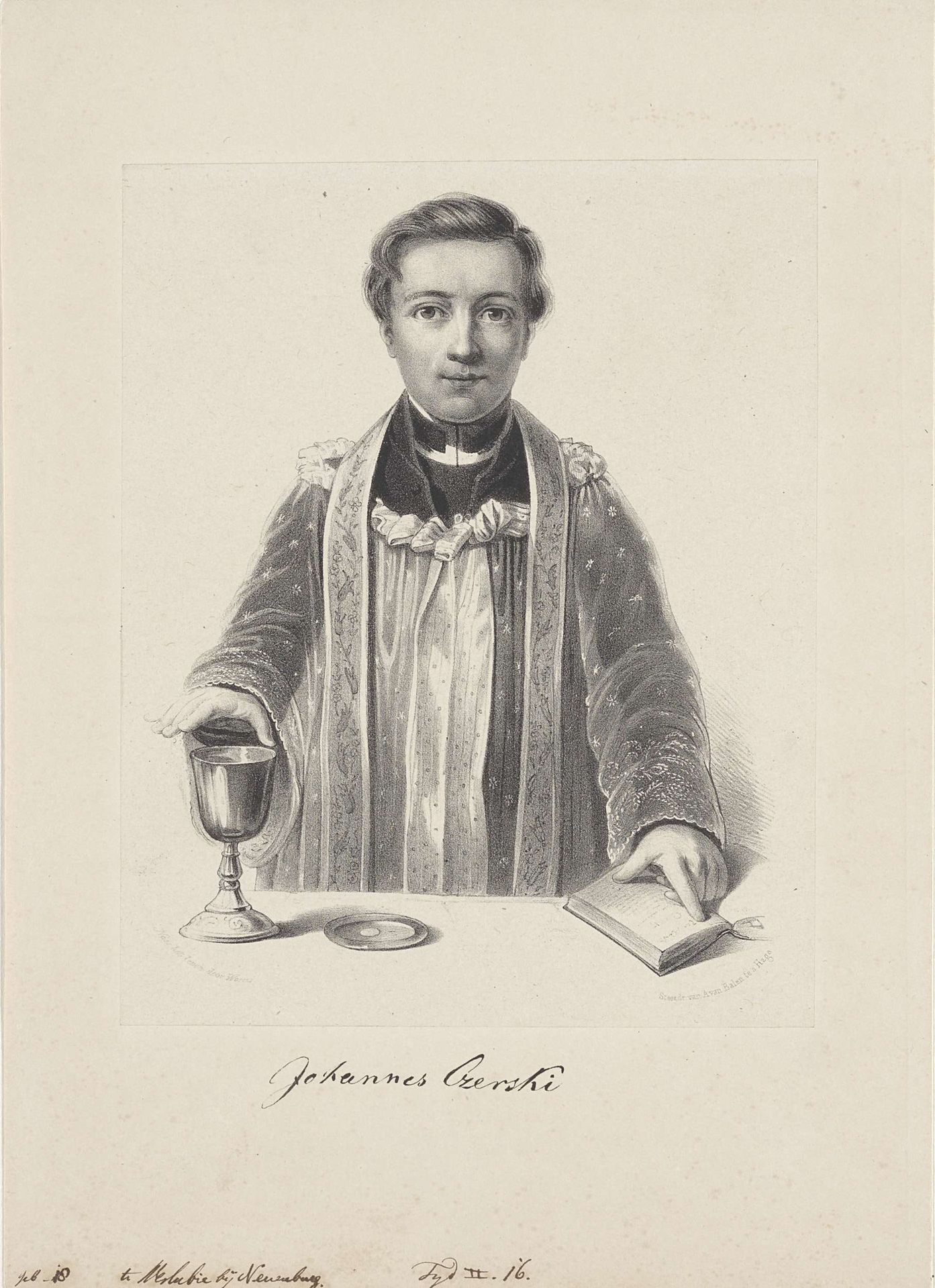 Portret van priester Johannes Czerski by Anonymous