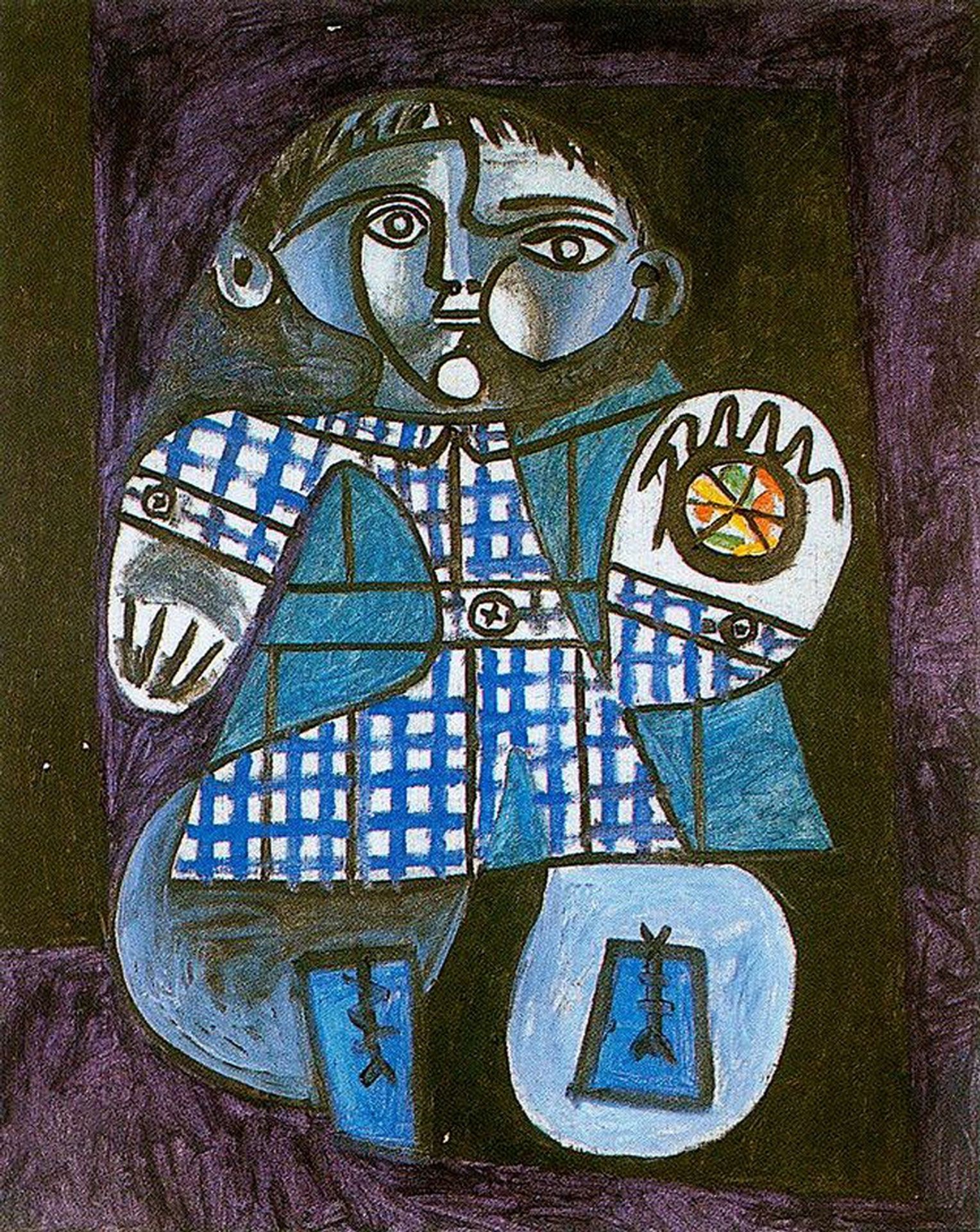 Claude with a ball by Pablo Picasso
