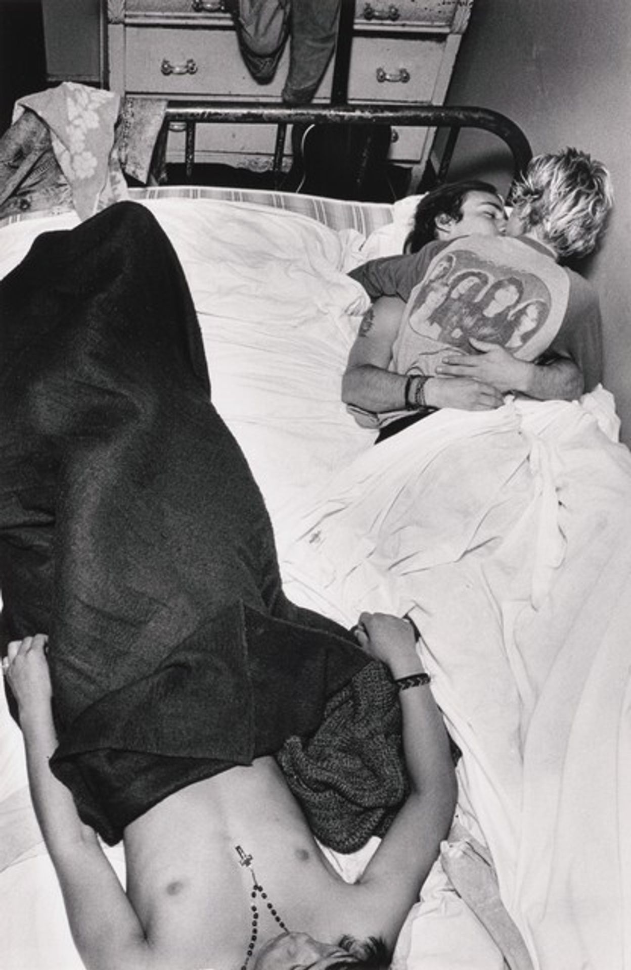 Freckie, Heather, and Chance, Sunnyside Hotel by Jim Goldberg