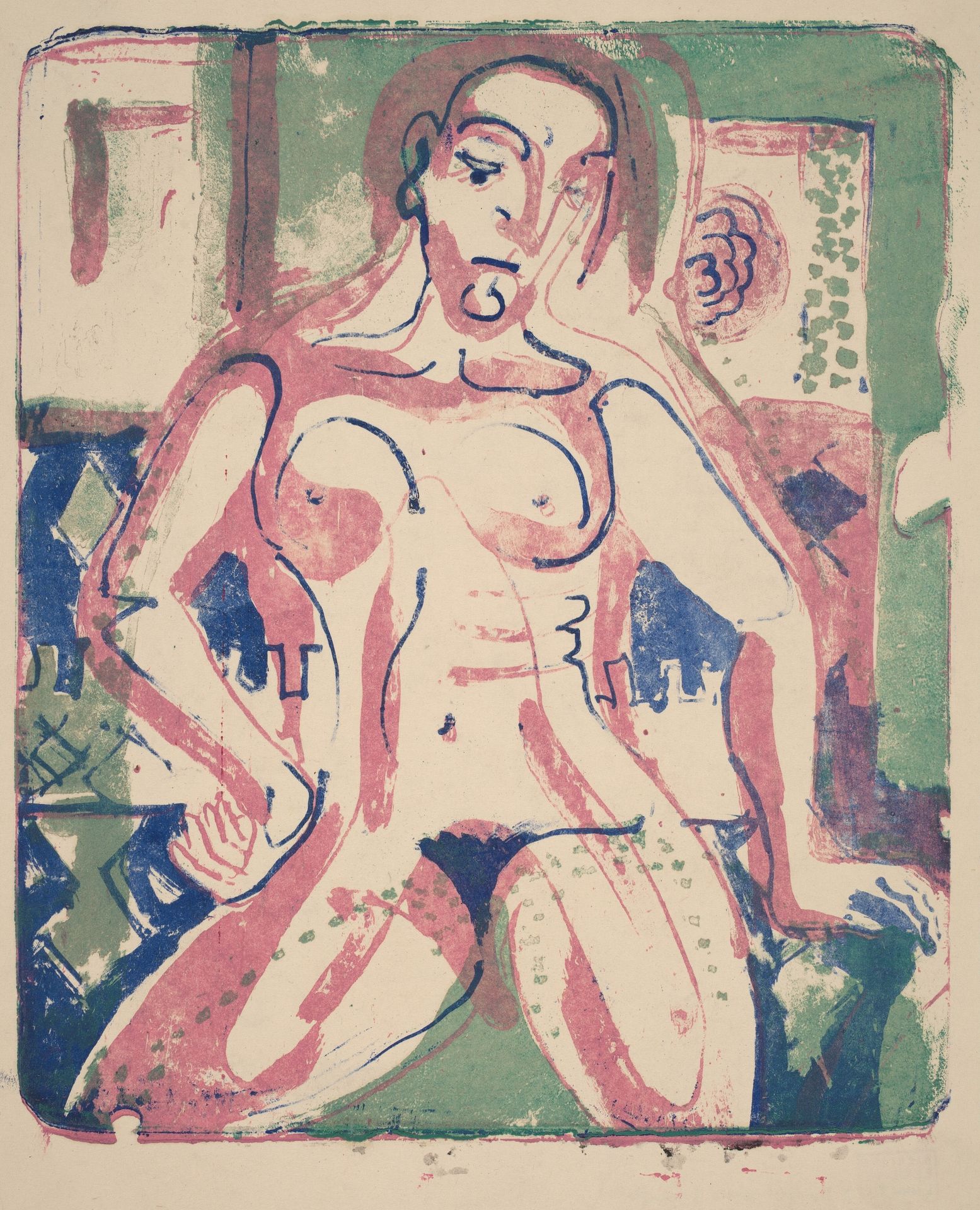 Nude Woman by Ernst Ludwig Kirchner