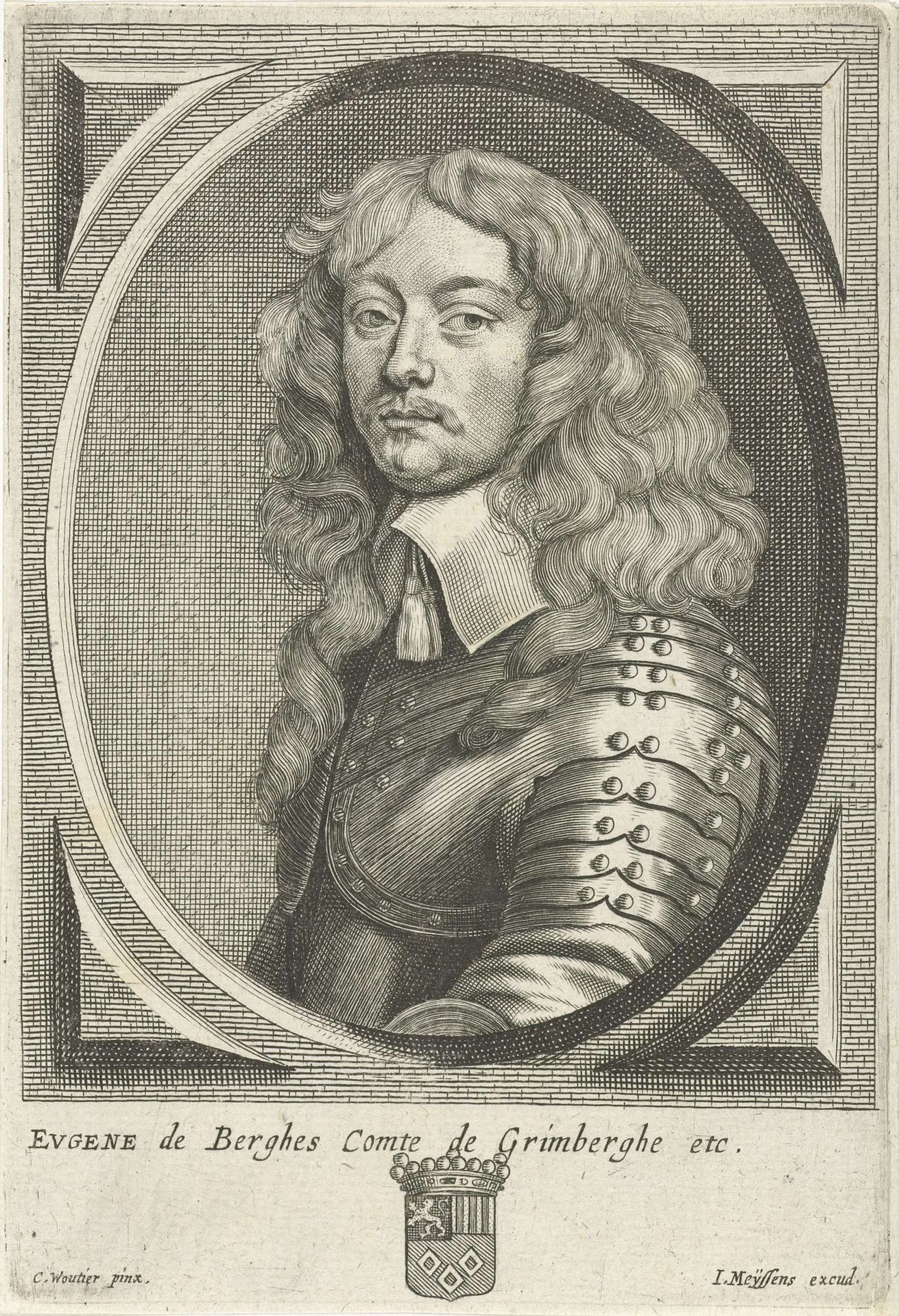 Portret van Eugène de Berghes by Cornelis Meyssens