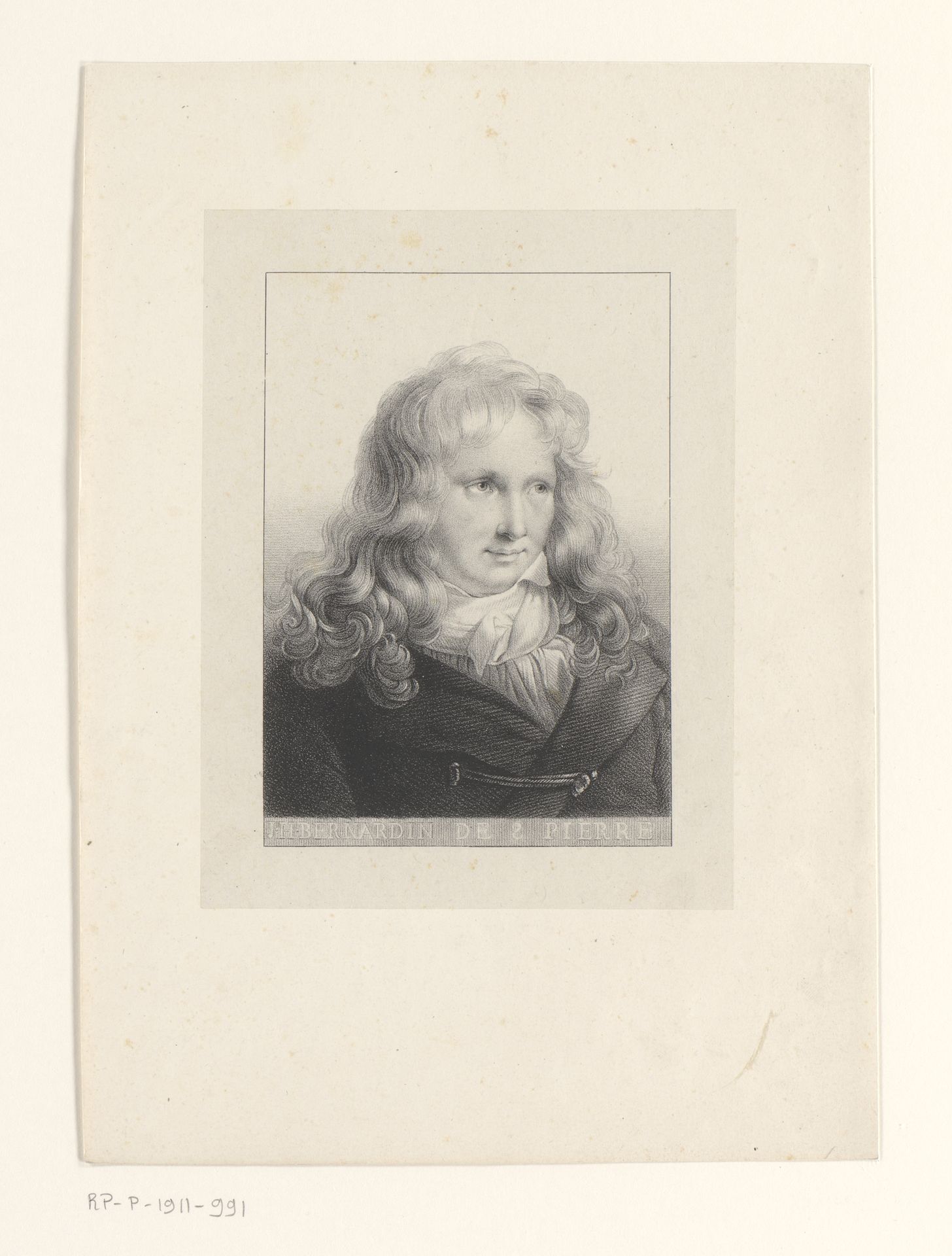 Portret van de schrijver en botanicus Jacques-Henri Bernardin de Saint-Pierre by Anonymous