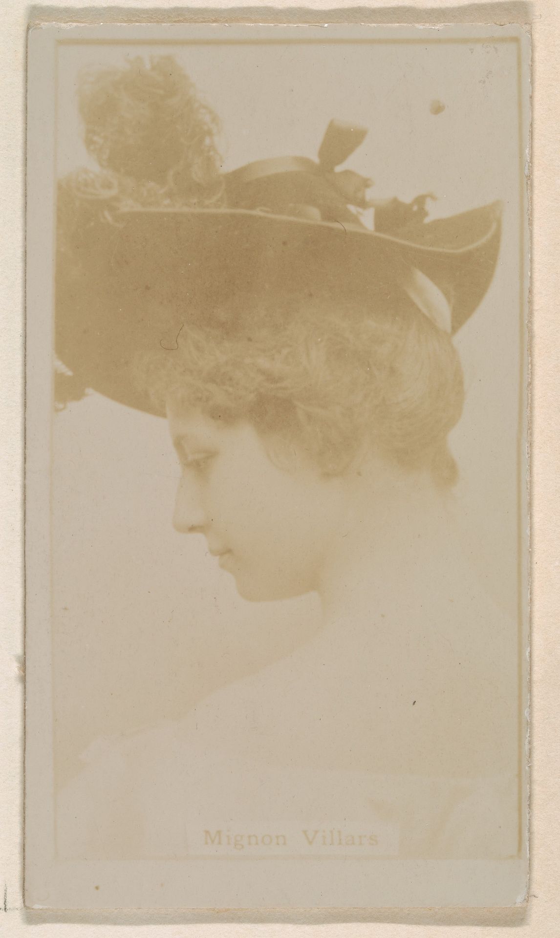 Mignon Villars, from the Actresses series (N245) issued by Kinney Brothers to promote Sweet Caporal Cigarettes by Kinney Brothers Tobacco Company