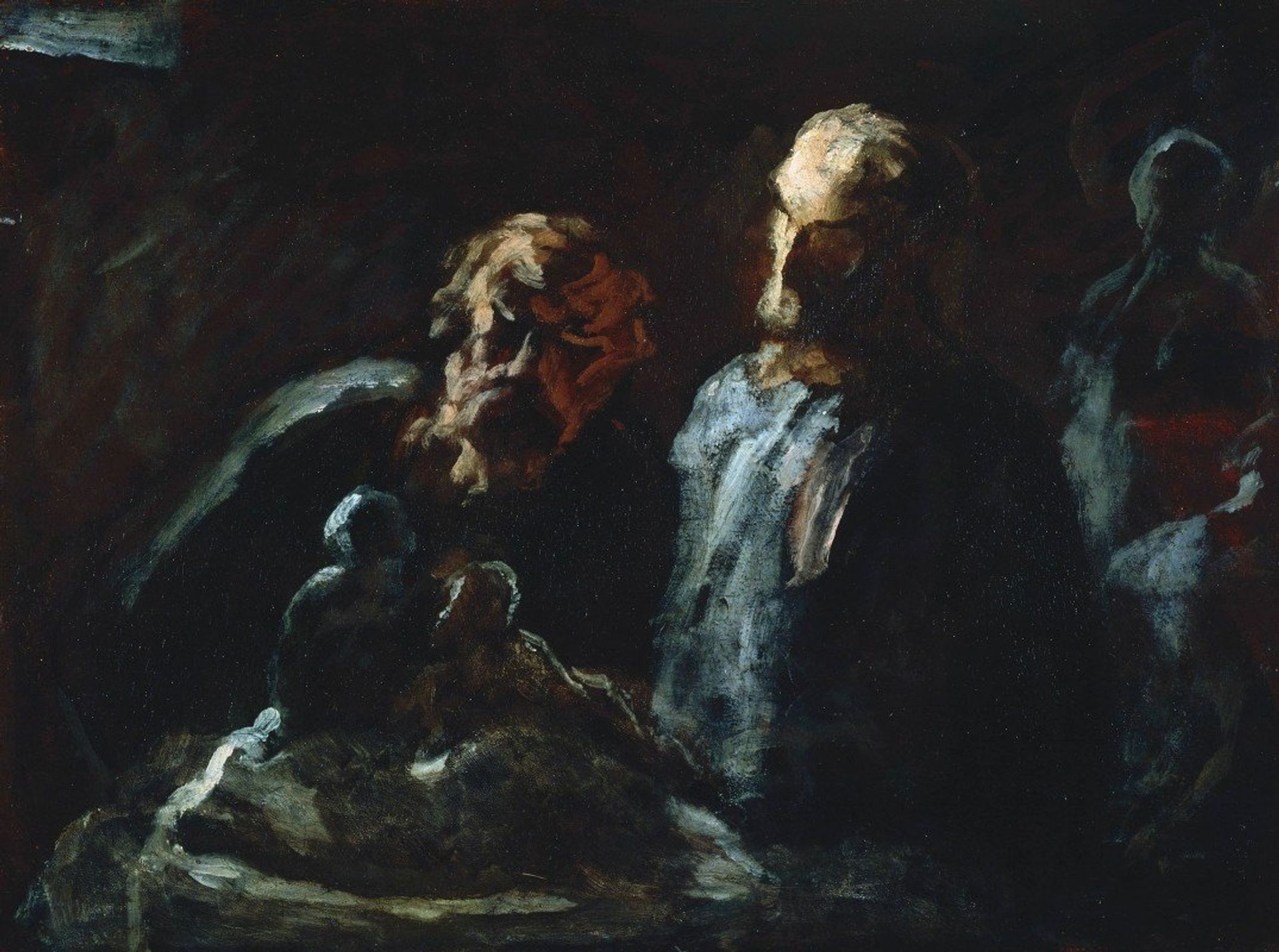 Two Sculptors by Honoré Daumier