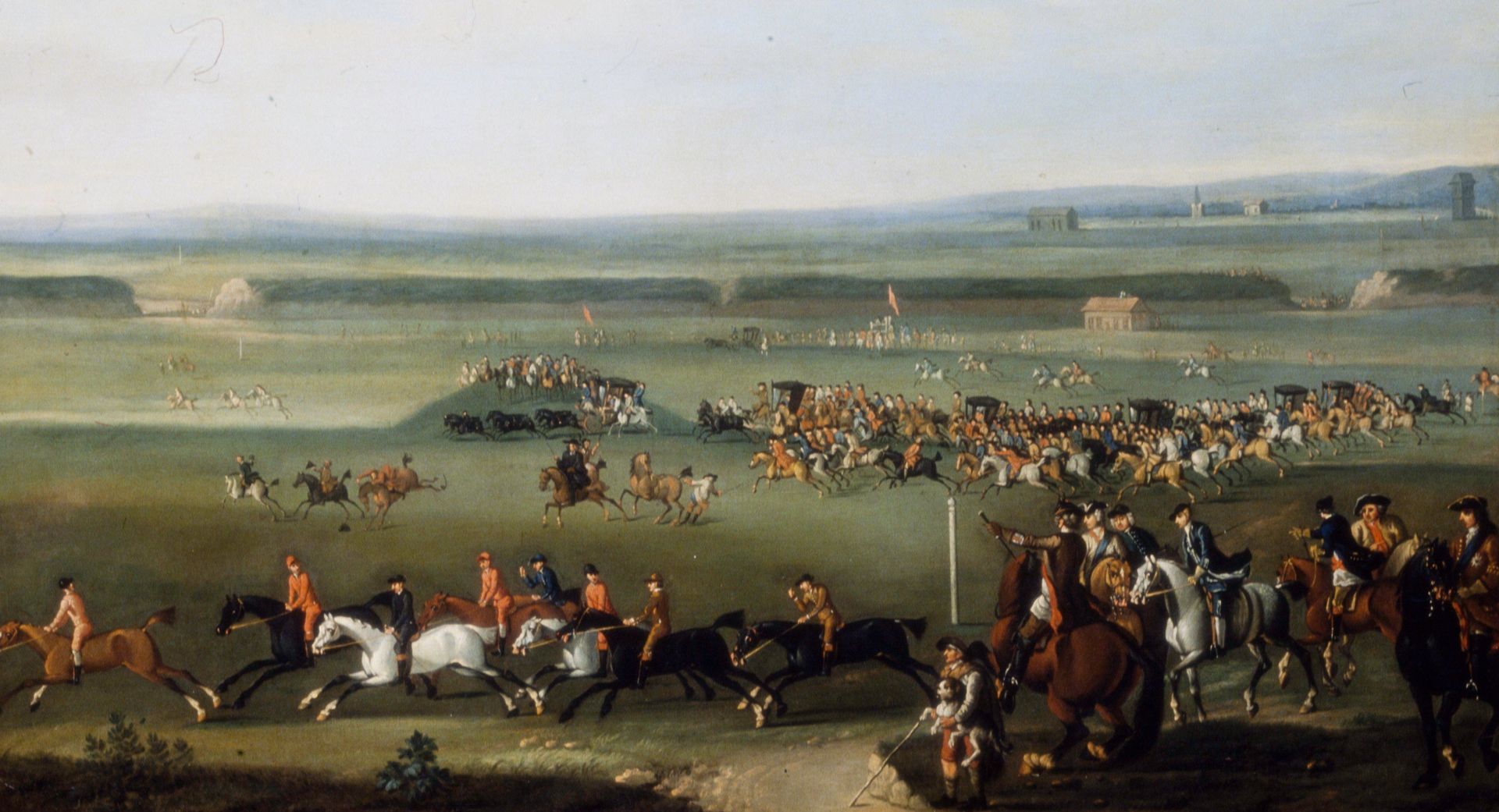 Racing Scene at Newmarket by Anonymous