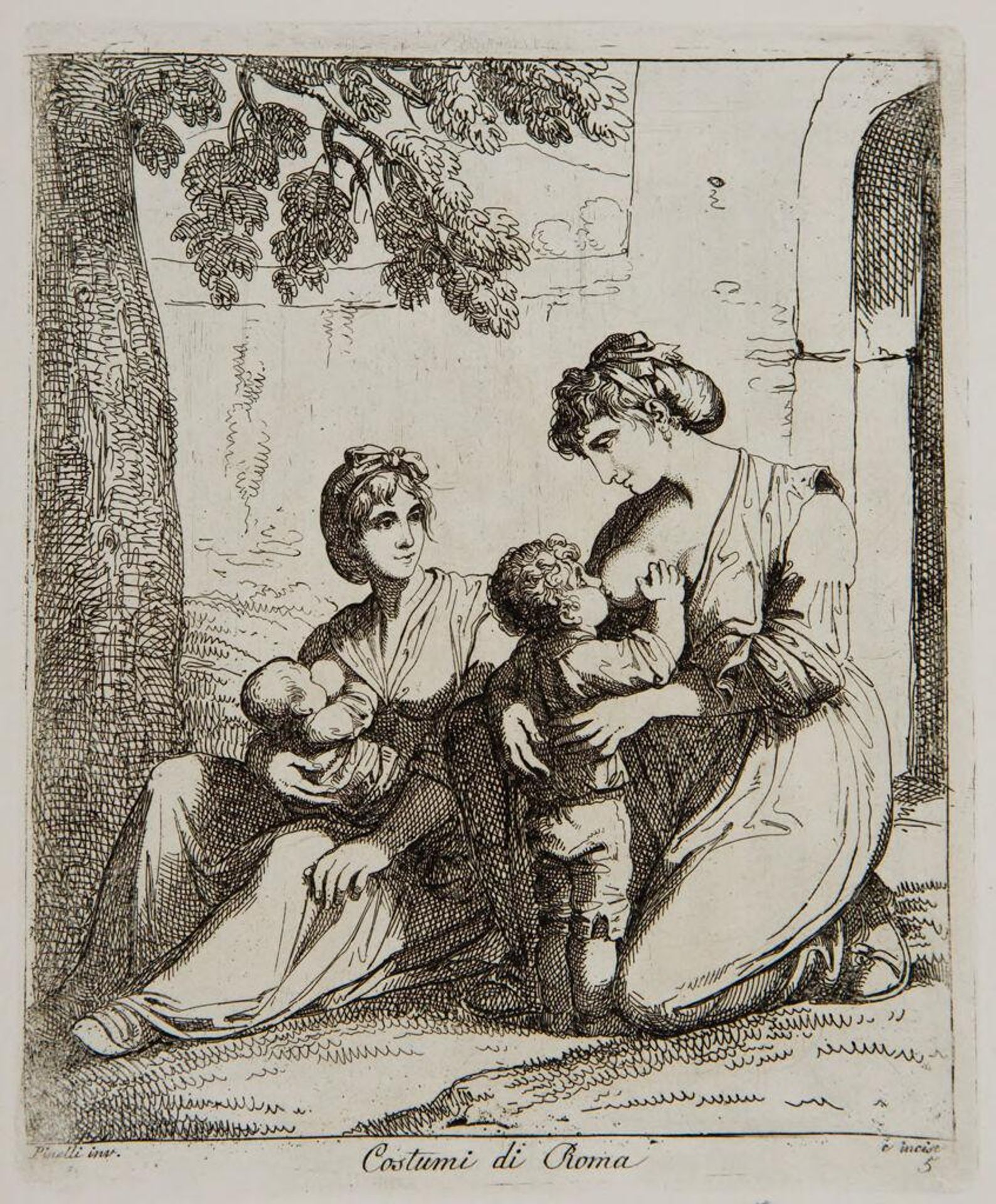 Roman Costumes by Bartolomeo Pinelli