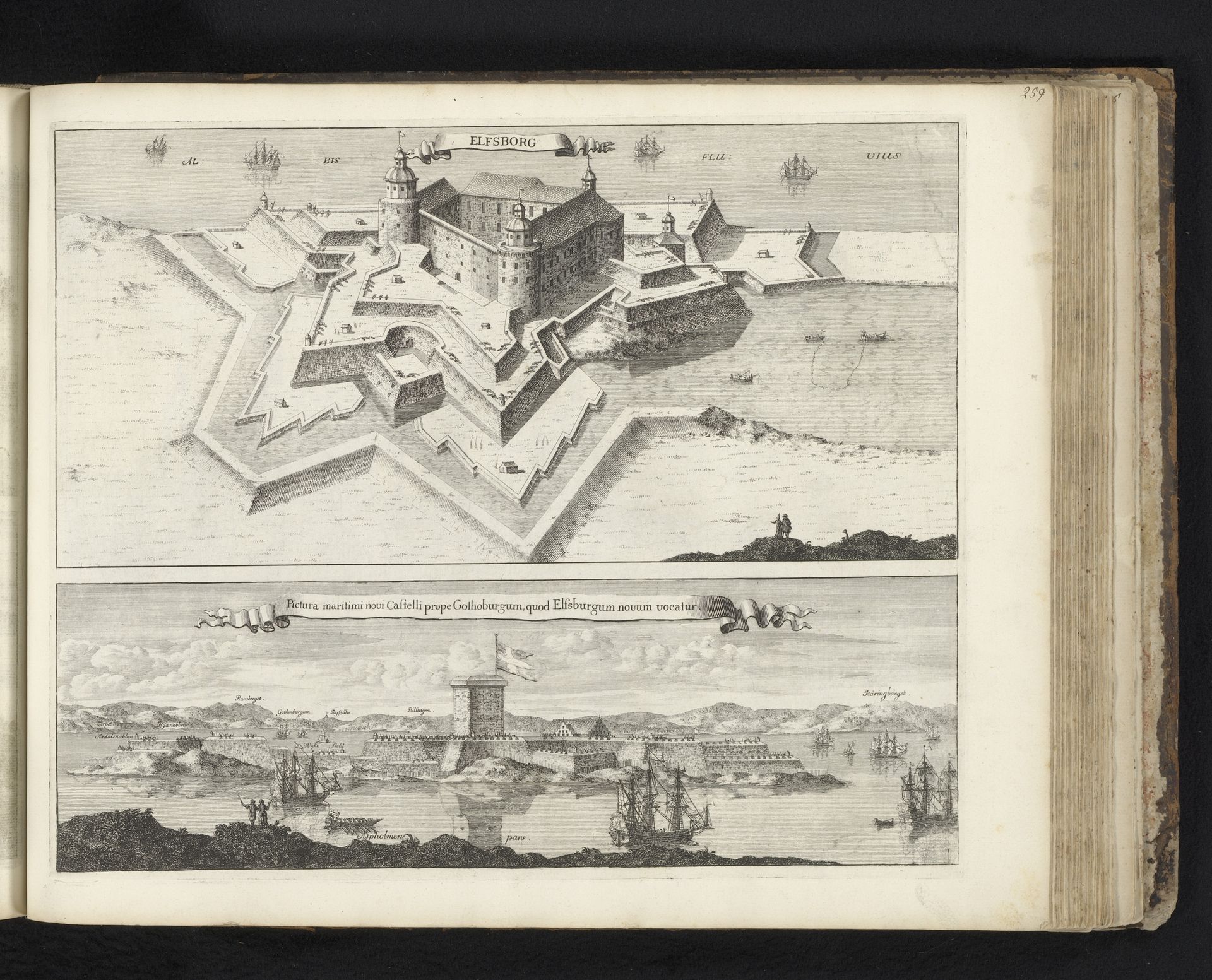 Gezicht op fort Älvsborg by Willem Swidde