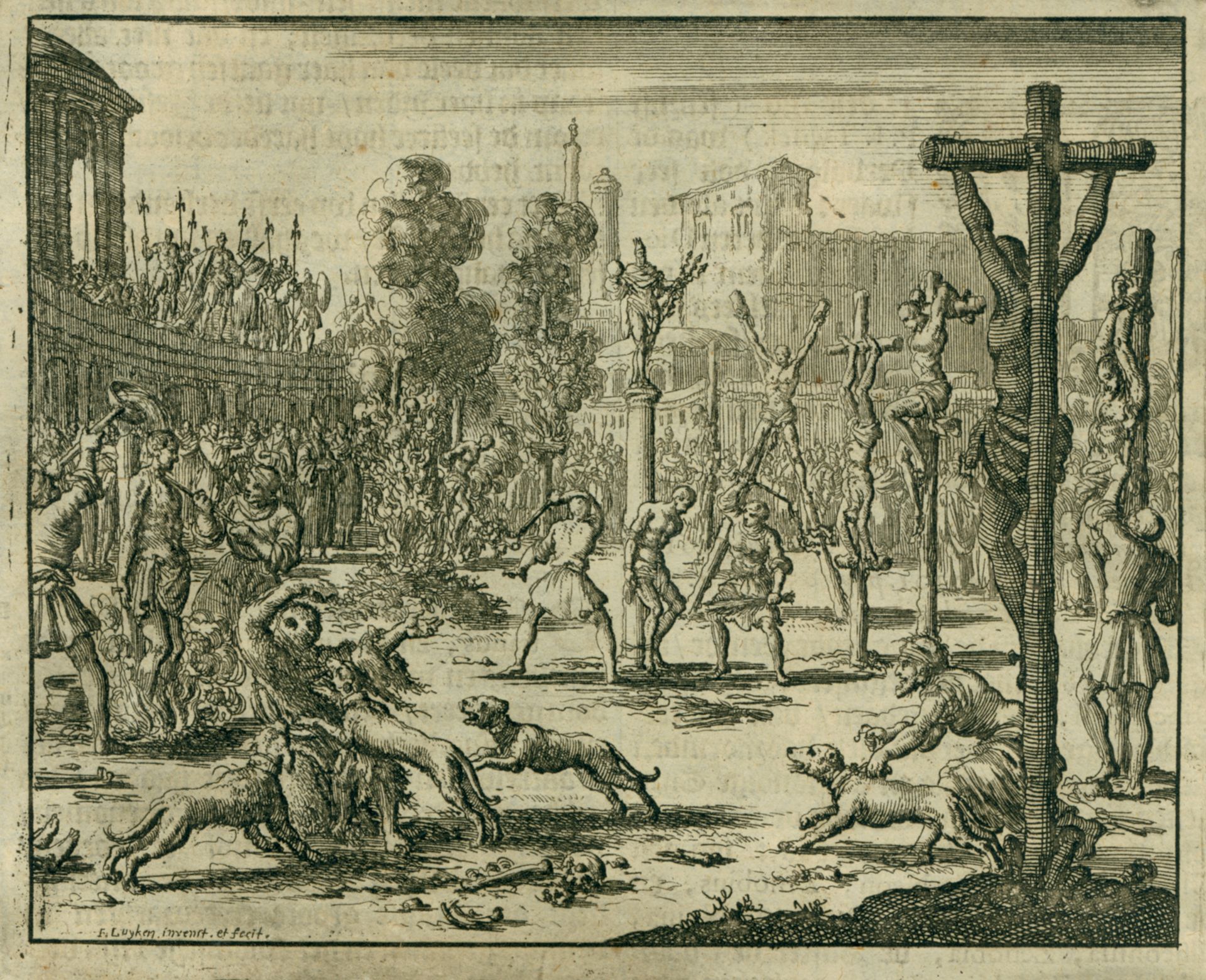 Persecution by Emperors Diocletian and Maximus, AD 301 by Jan Luyken