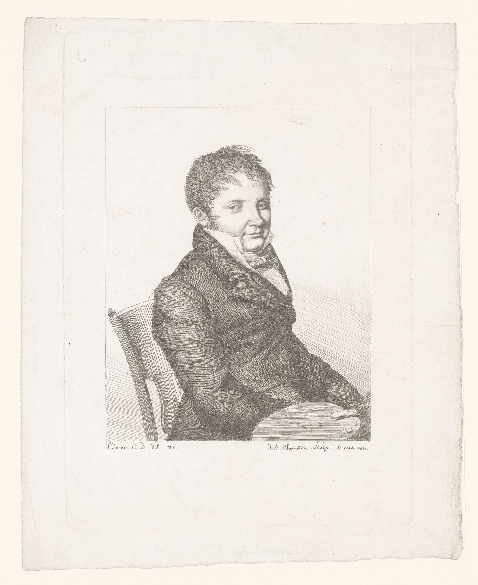 Portret van Pierre Henry Révoil by Jean-Baptiste Chometon