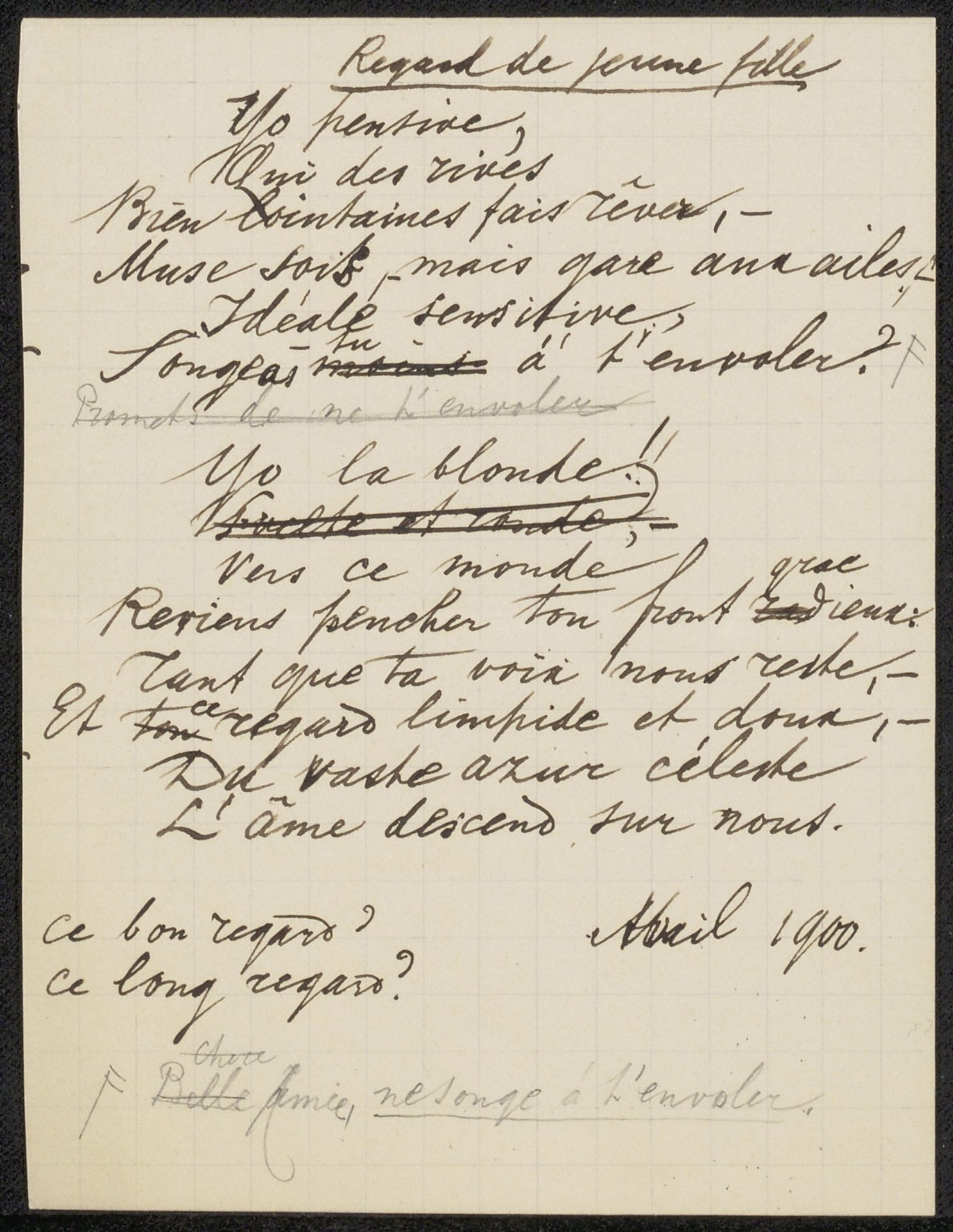 Gedicht uit collectie August Allebé by August Allebé