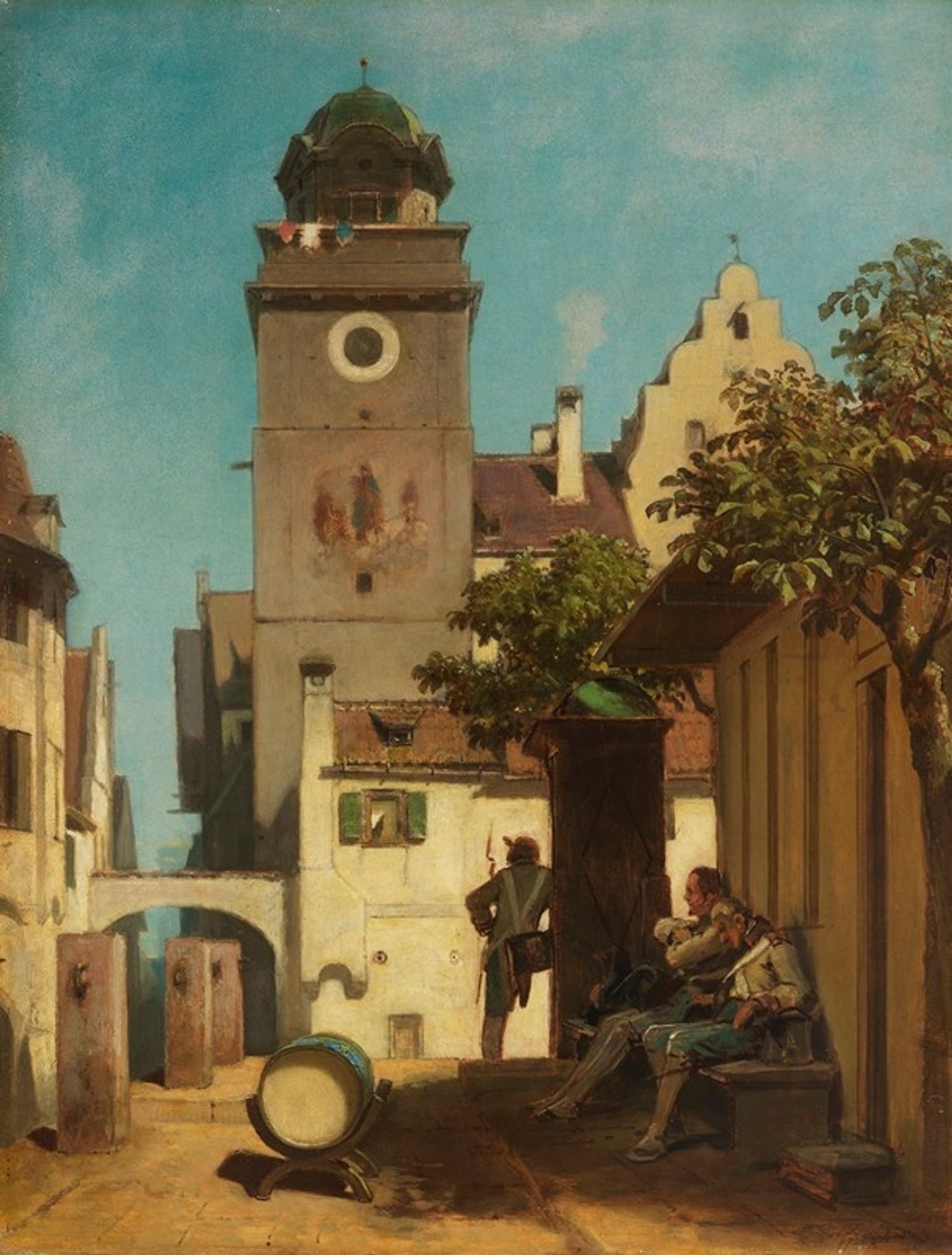 Die Stadtwache by Carl Spitzweg