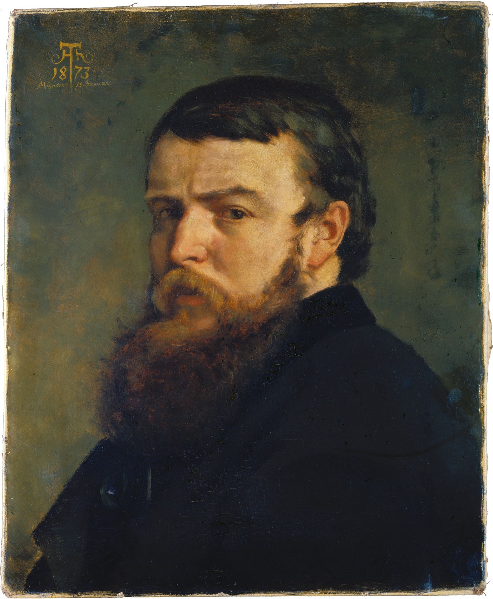 Self-Portrait from Munich by Hans Thoma