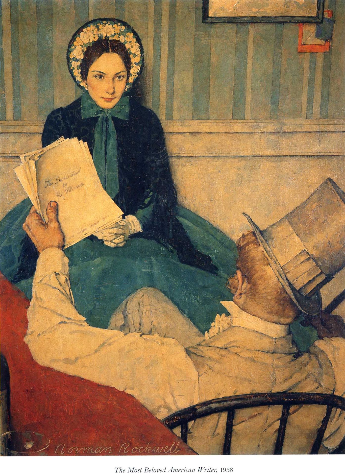 The most beloved american writer by Norman Rockwell