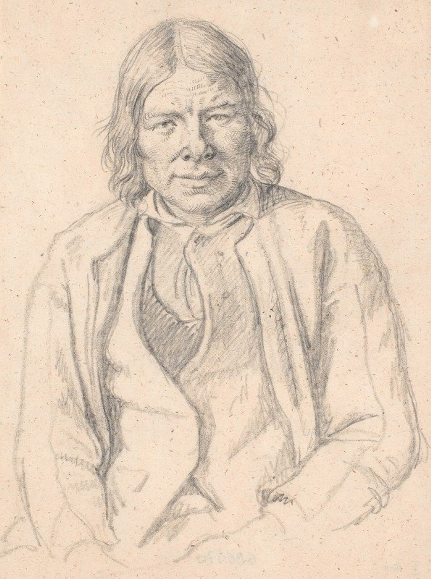 Brystbillede af svensk bonde by Wilhelm Marstrand