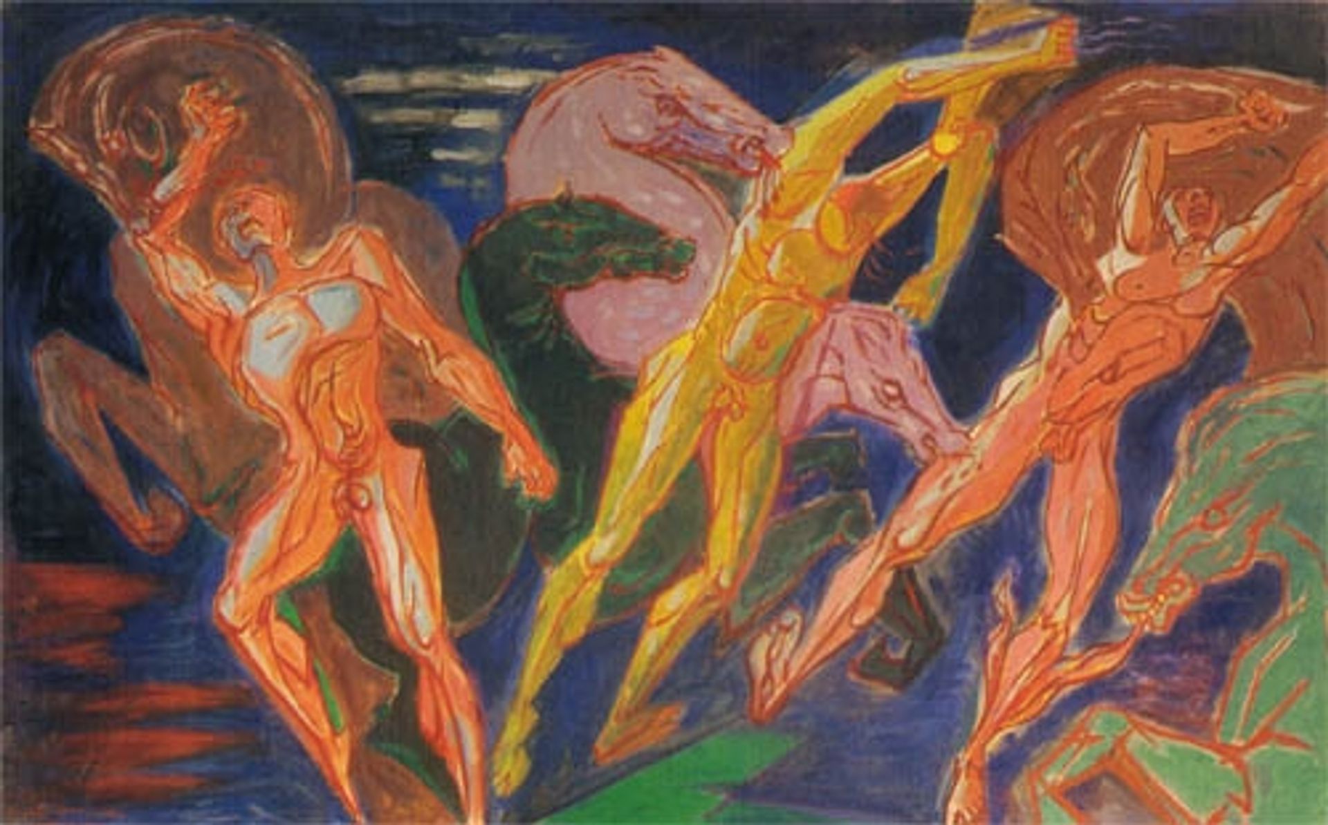 The horses of Diomedes by Andre Masson