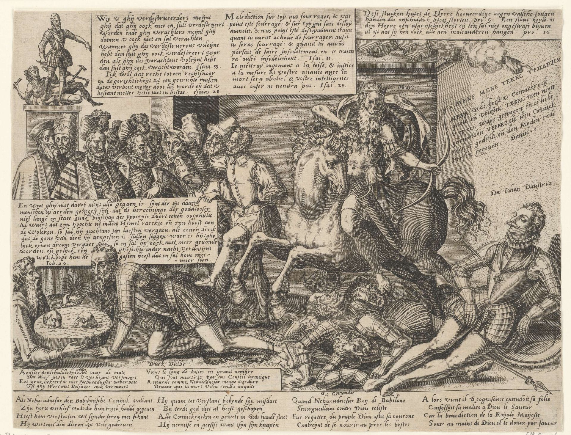 De dood van Don Juan en de vernedering van Alva, 1578 by Anonymous