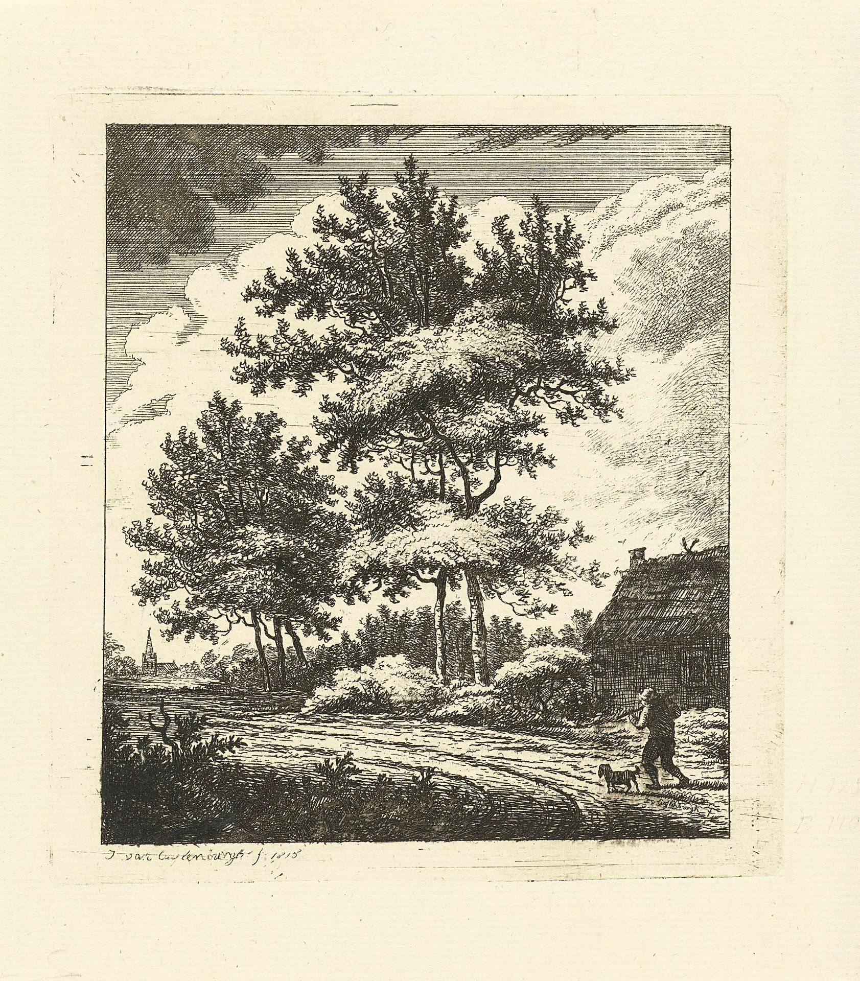 Landschap met landweg by Johannes van Cuylenburgh