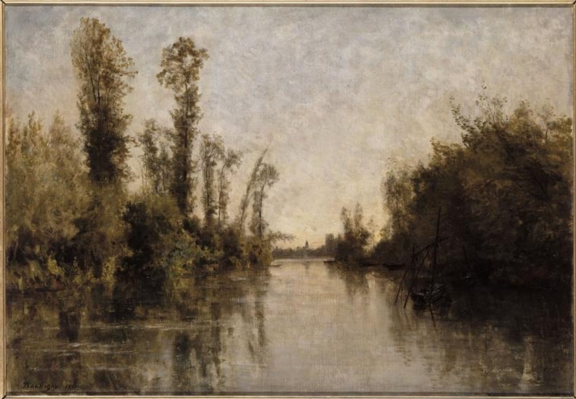 The banks of Seine by Charles François Daubigny