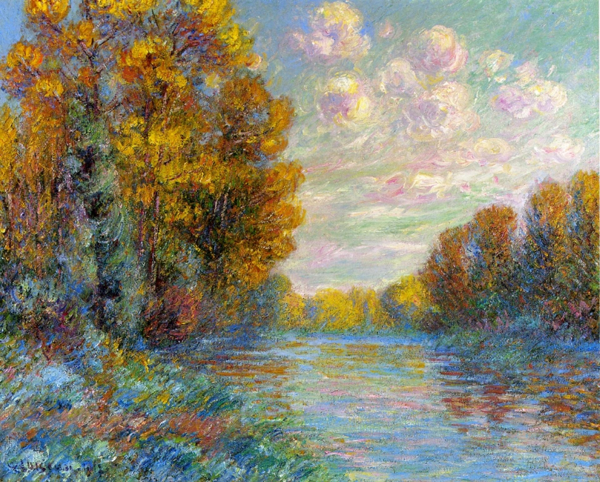The River in Autumn by Gustave Loiseau
